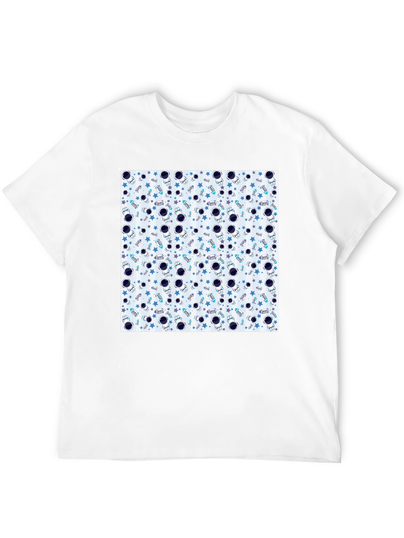 Astronauts & Stars Graphic Black T-Shirt