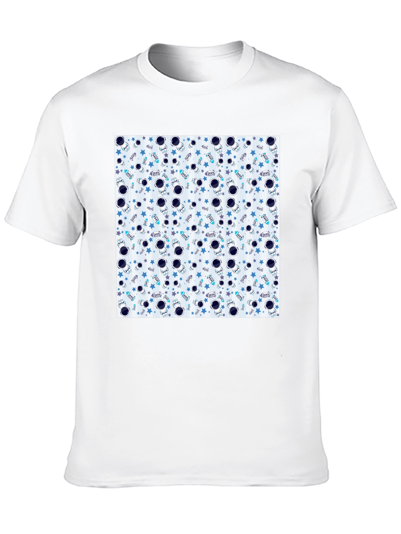 Astronauts & Stars Graphic Black T-Shirt