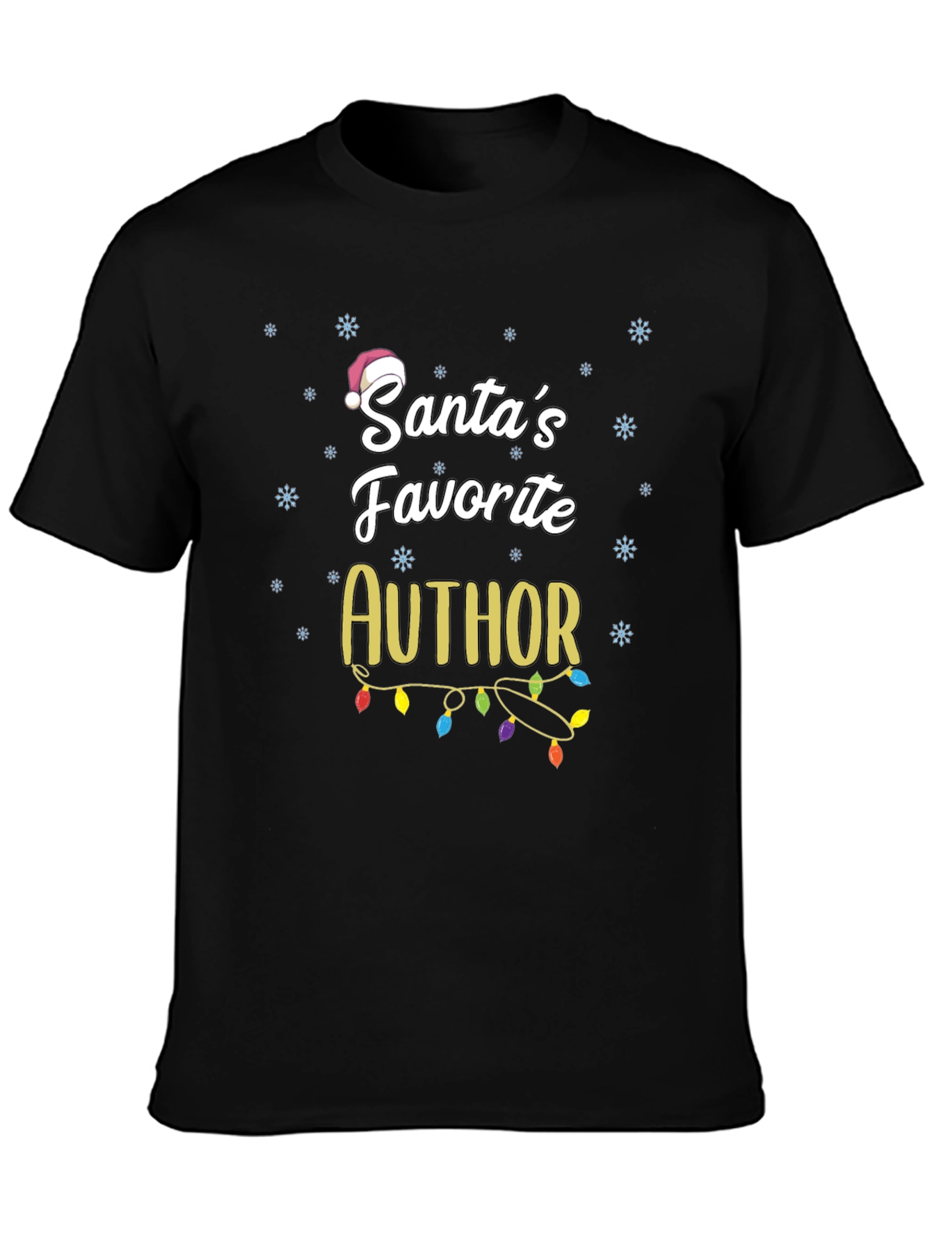 Santas Favorite Author Christmas T-Shirt