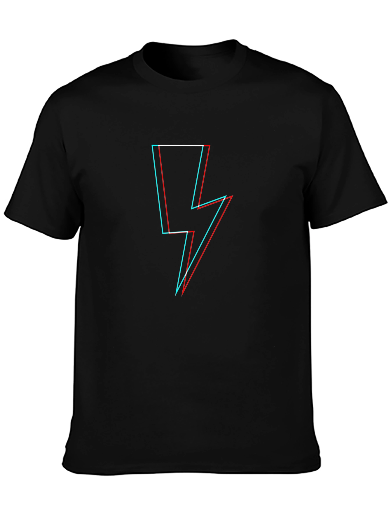 Lightning Bolt Graphic Tee - Cool Retro Design