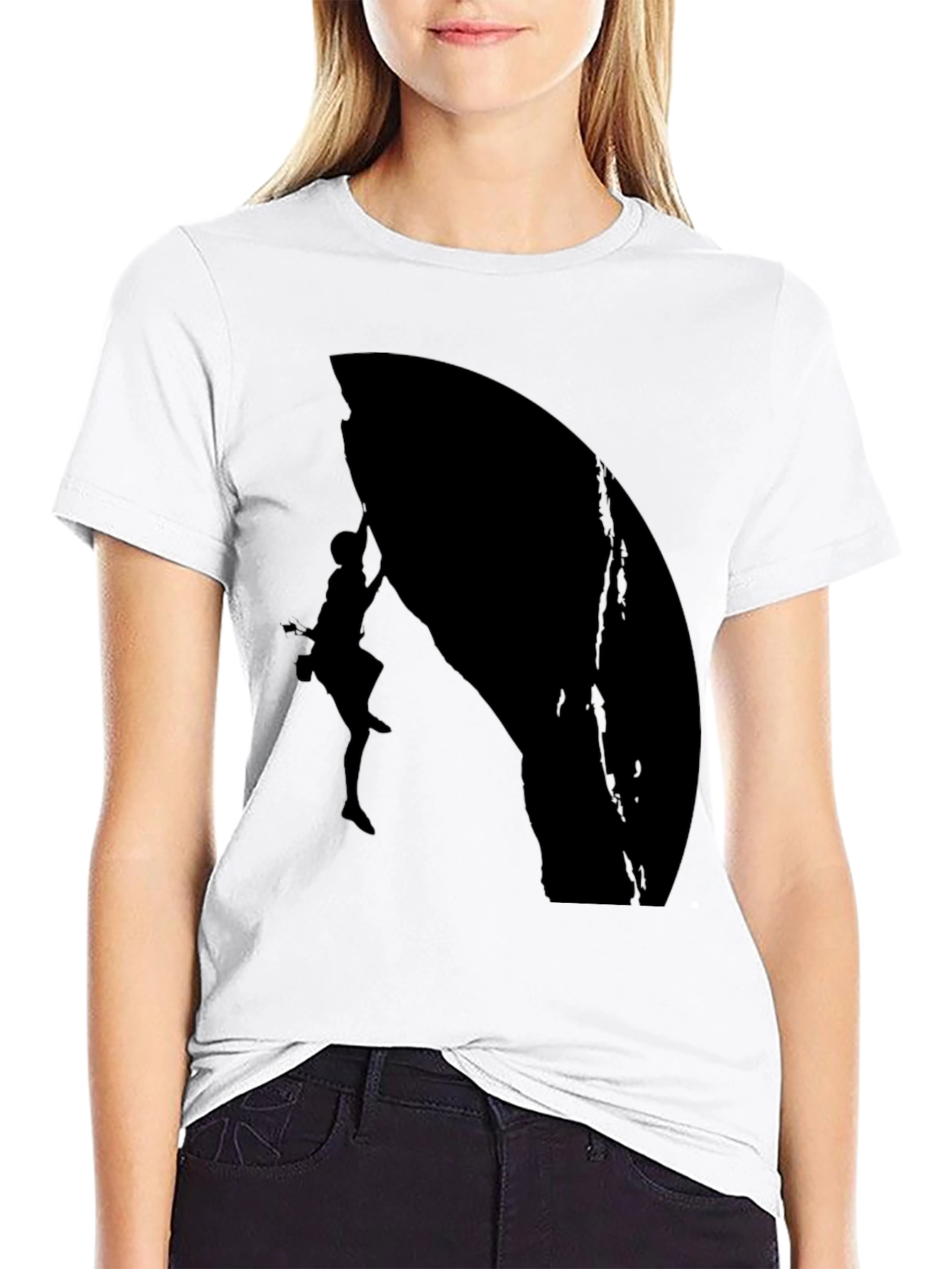 Rock Climbing Silhouette Graphic Tee