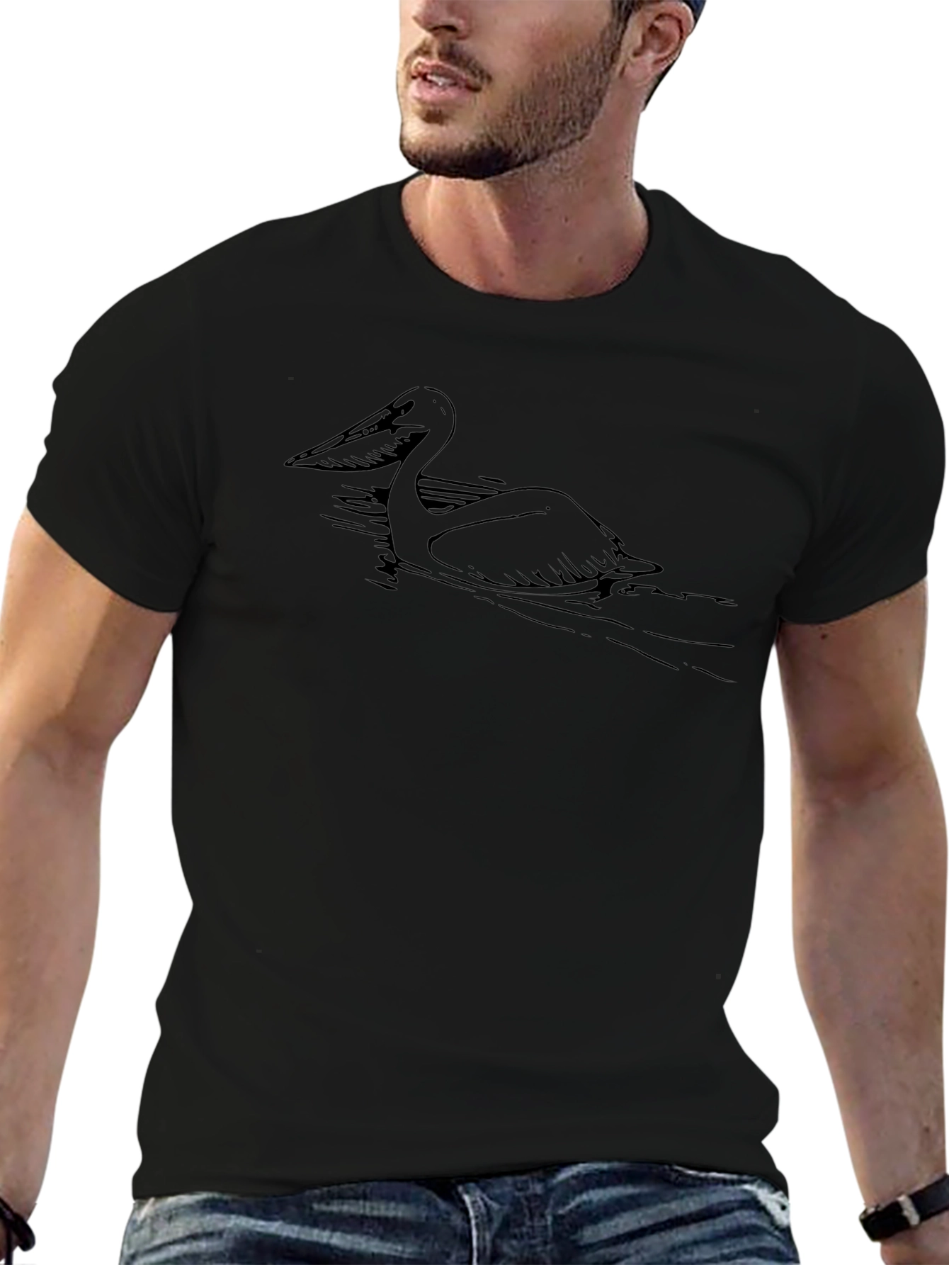 Pelican Graphic T-Shirt - Casual Bird Lover Tee