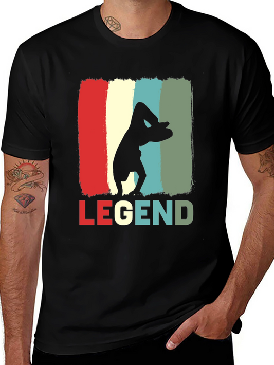 Retro Yoga Legend Tee - Soft Cotton Comfort