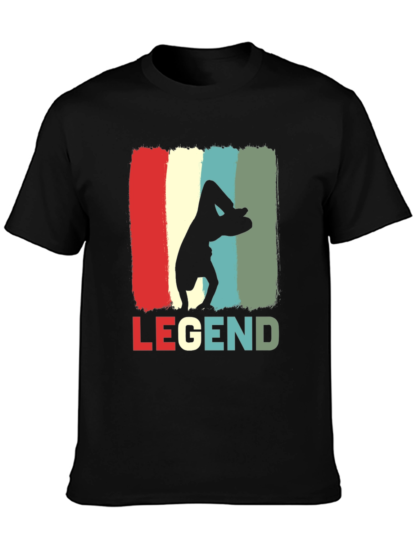 Retro Yoga Legend Tee - Soft Cotton Comfort