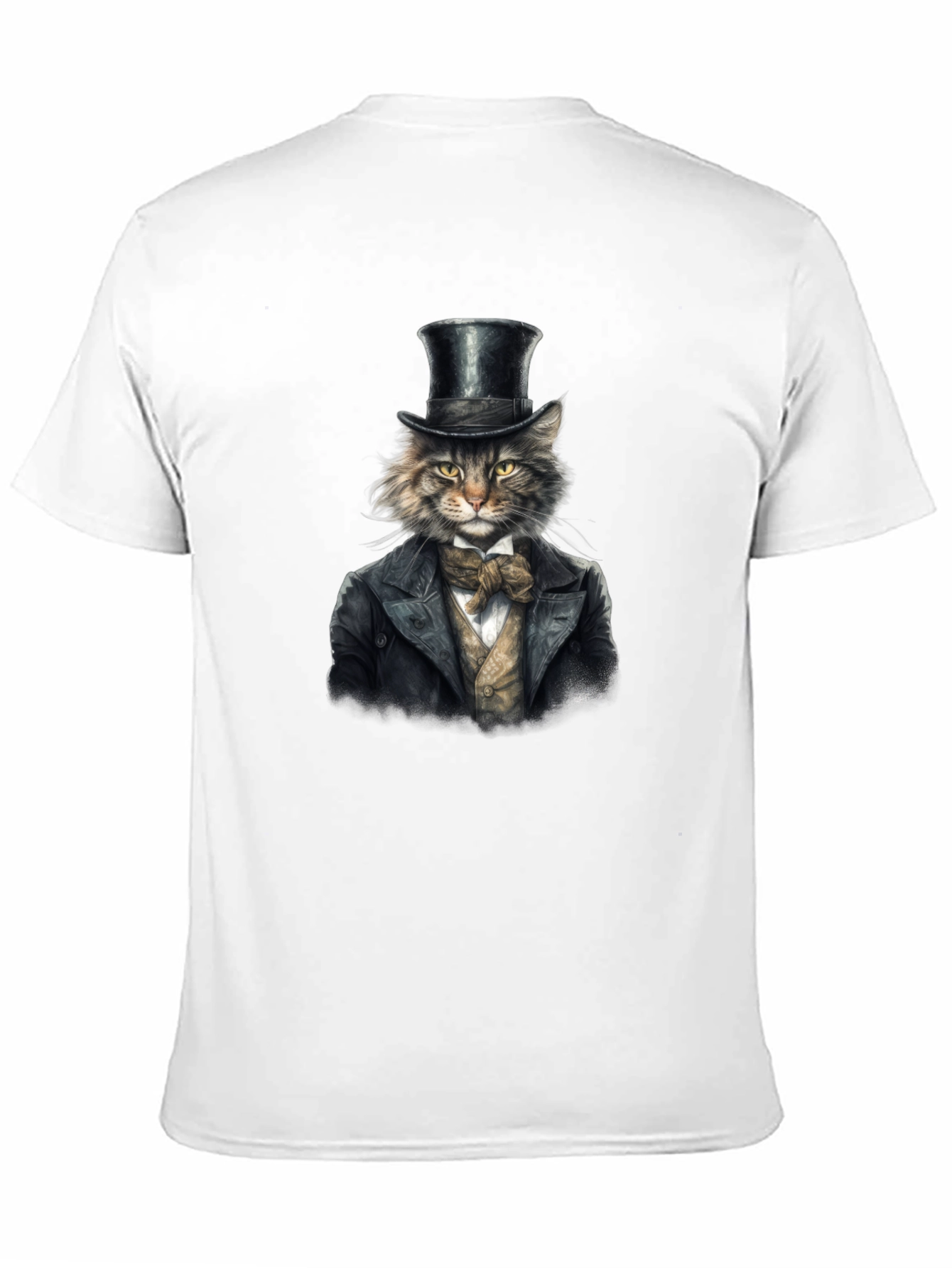 Dapper Cat T-Shirt - Top Hat & Tuxedo