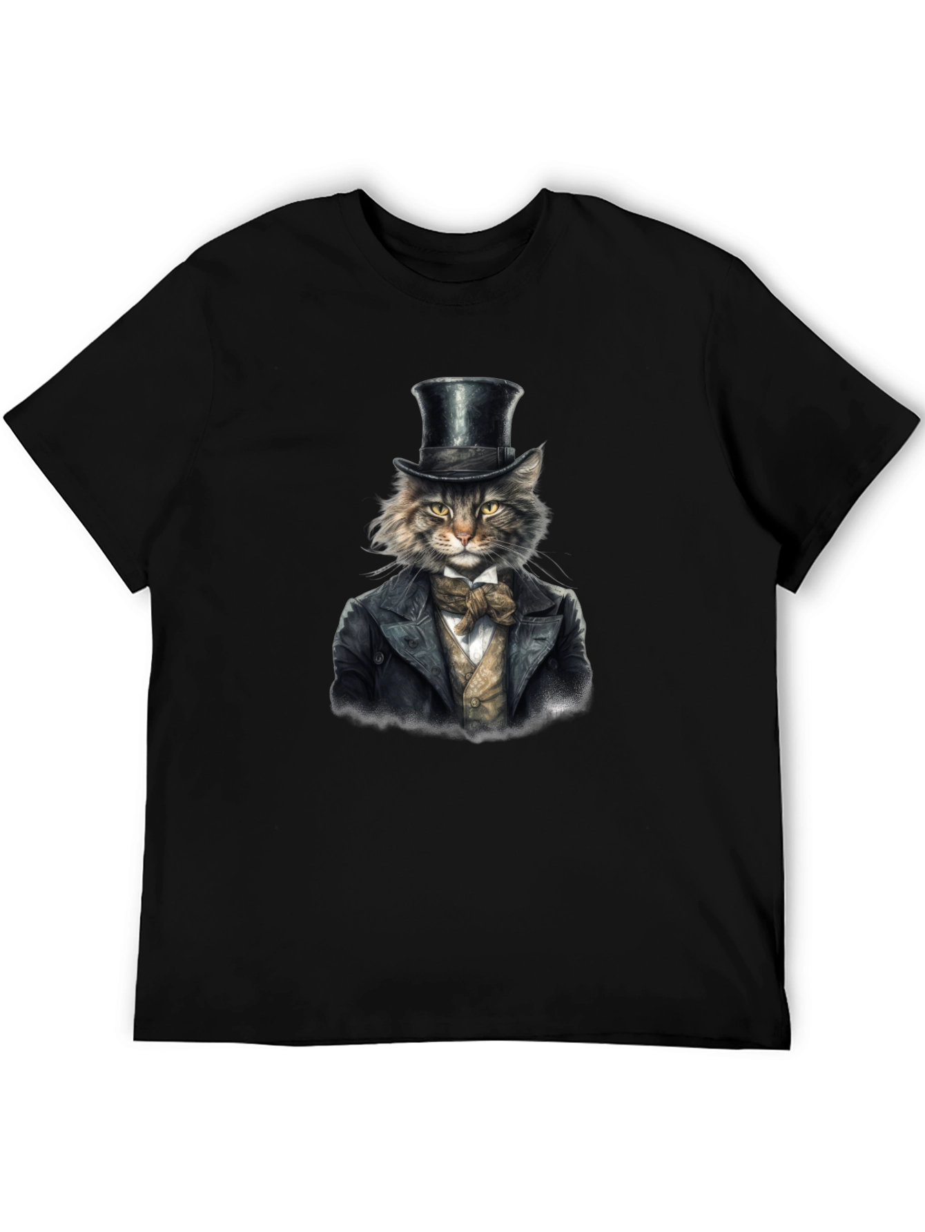 Dapper Cat T-Shirt - Top Hat & Tuxedo