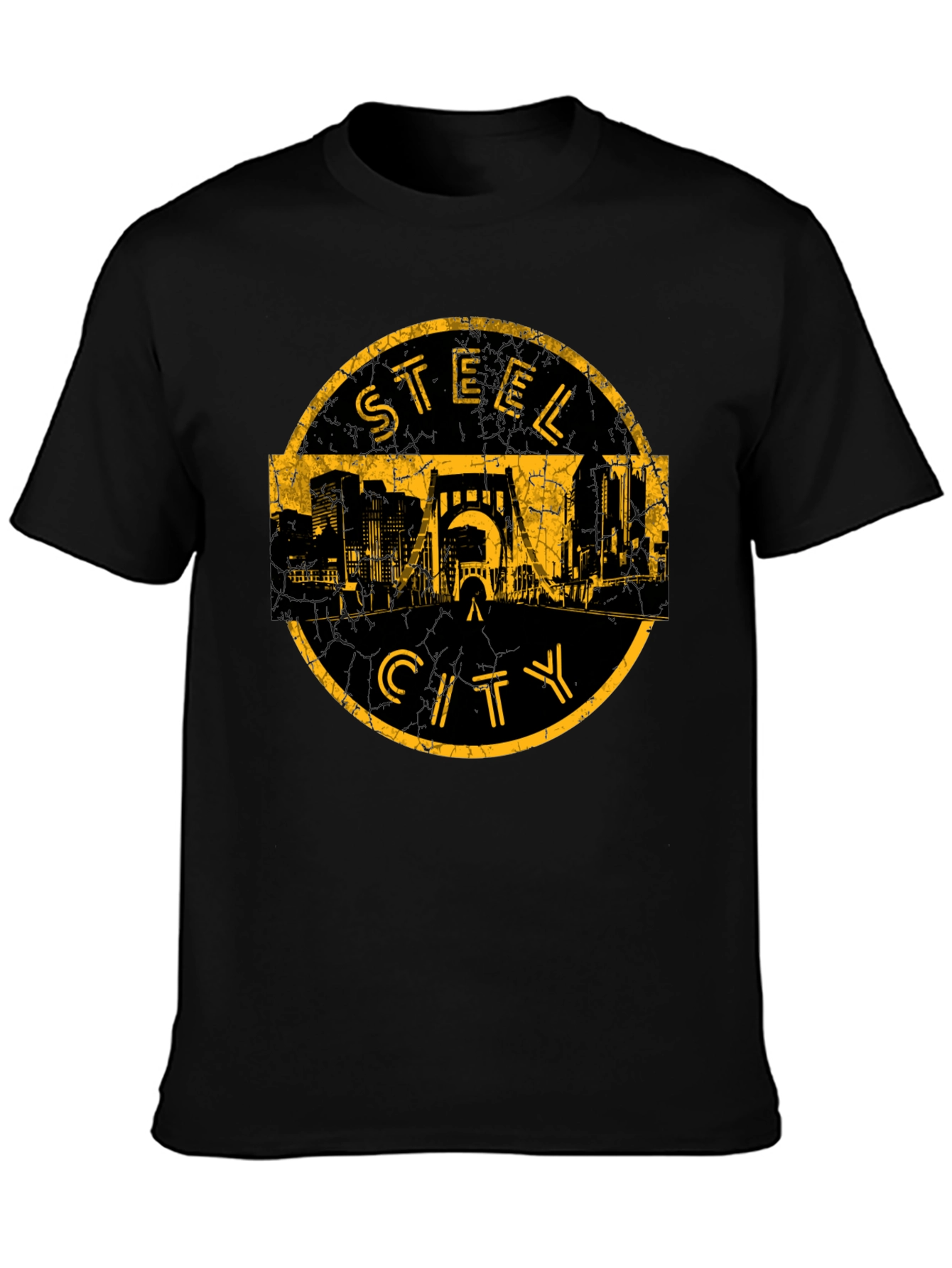 Steel City T-Shirt - Mens Black Graphic Tee