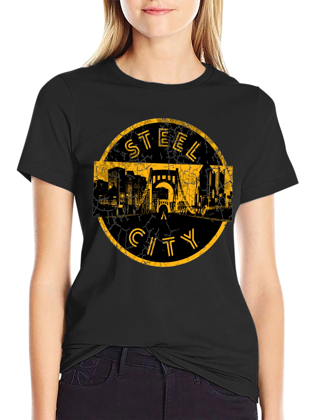 Steel City T-Shirt - Mens Black Graphic Tee
