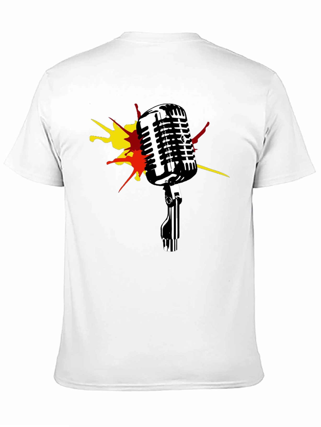 Retro Microphone Graphic T-Shirt - Classic Style