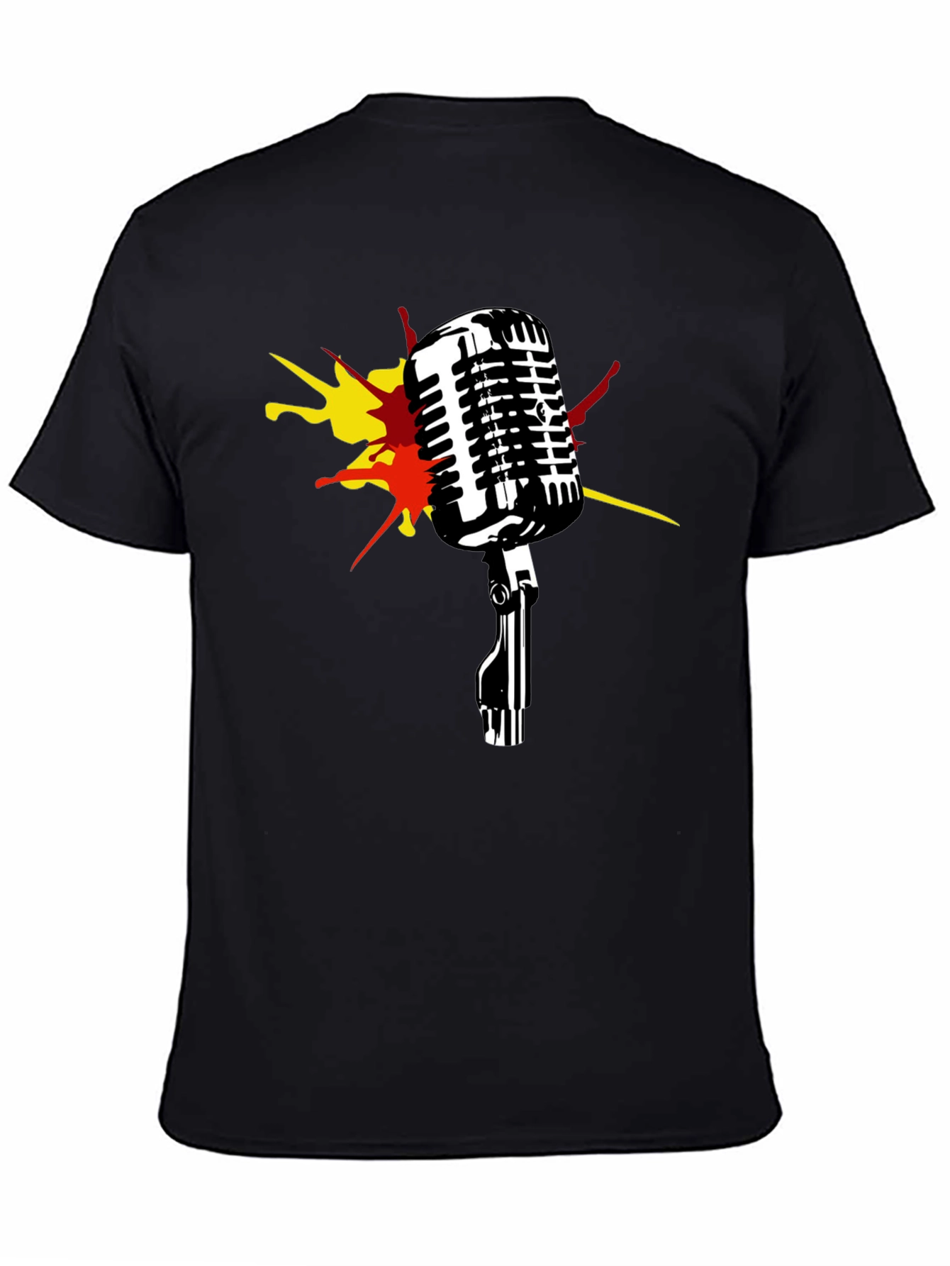 Retro Microphone Graphic T-Shirt - Classic Style