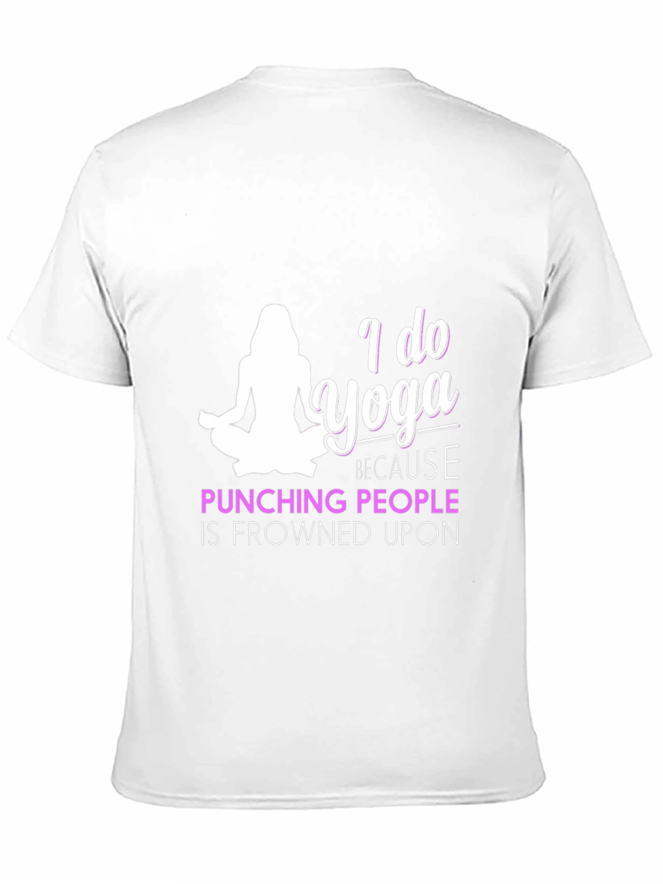 Yoga Motivation Tee - Punching People Frowned Upon
