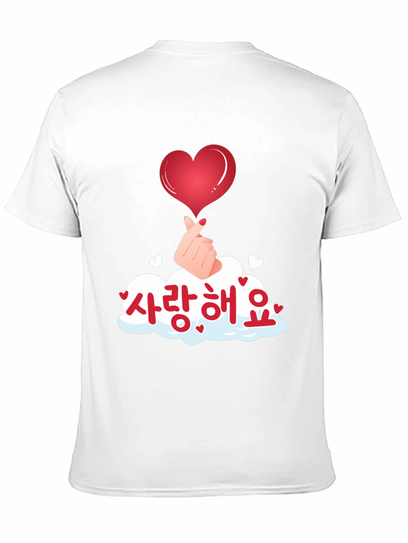 Korean Saranghae Heart Gesture T-Shirt