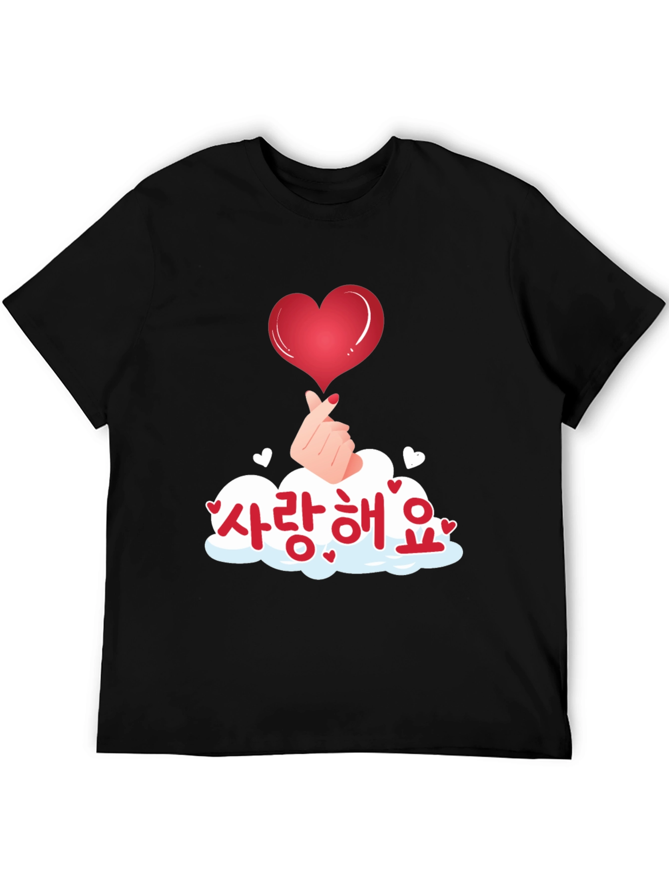 Korean Saranghae Heart Gesture T-Shirt