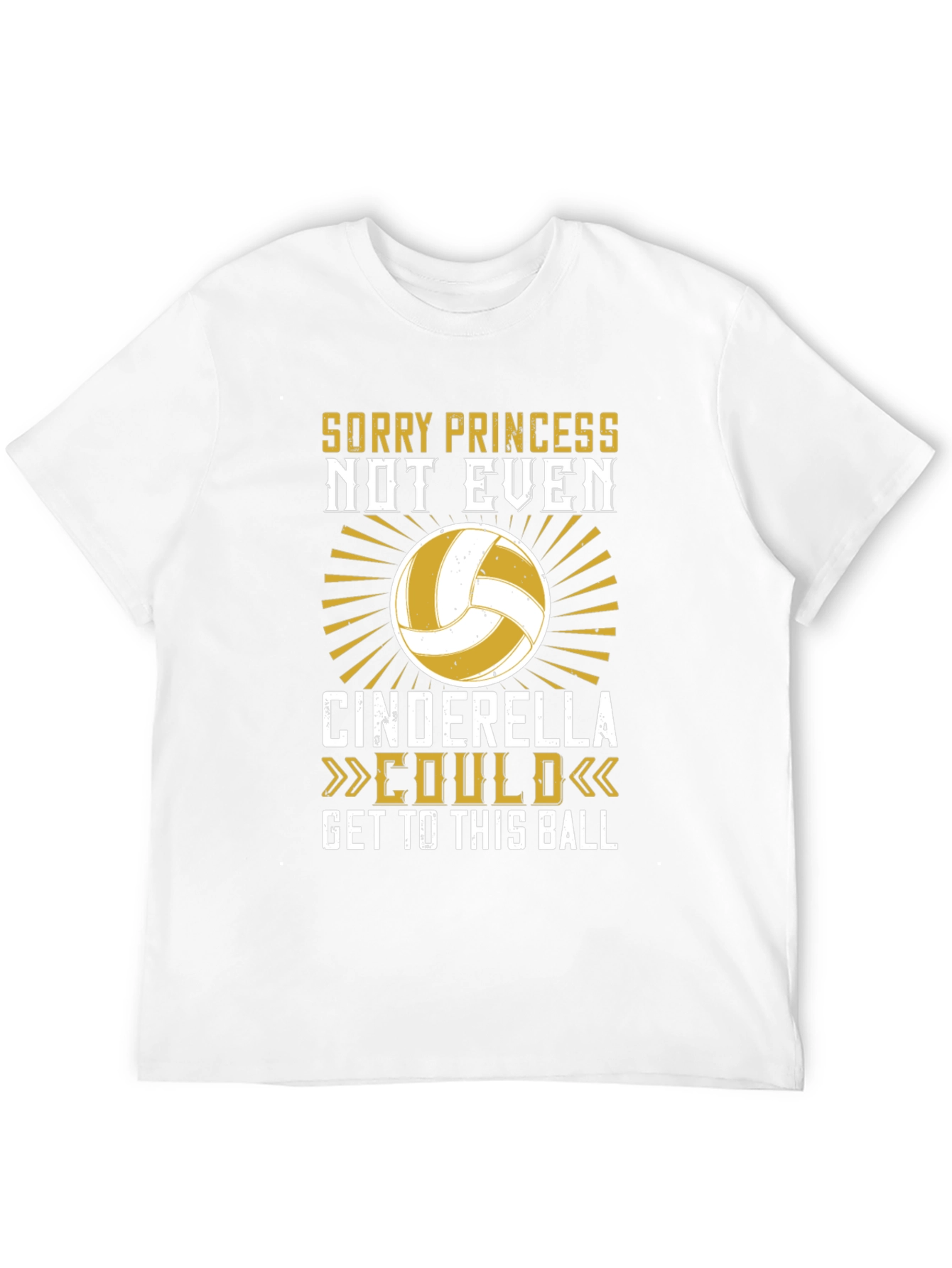Volleyball T-Shirt - Sorry Princess Cinderella Could