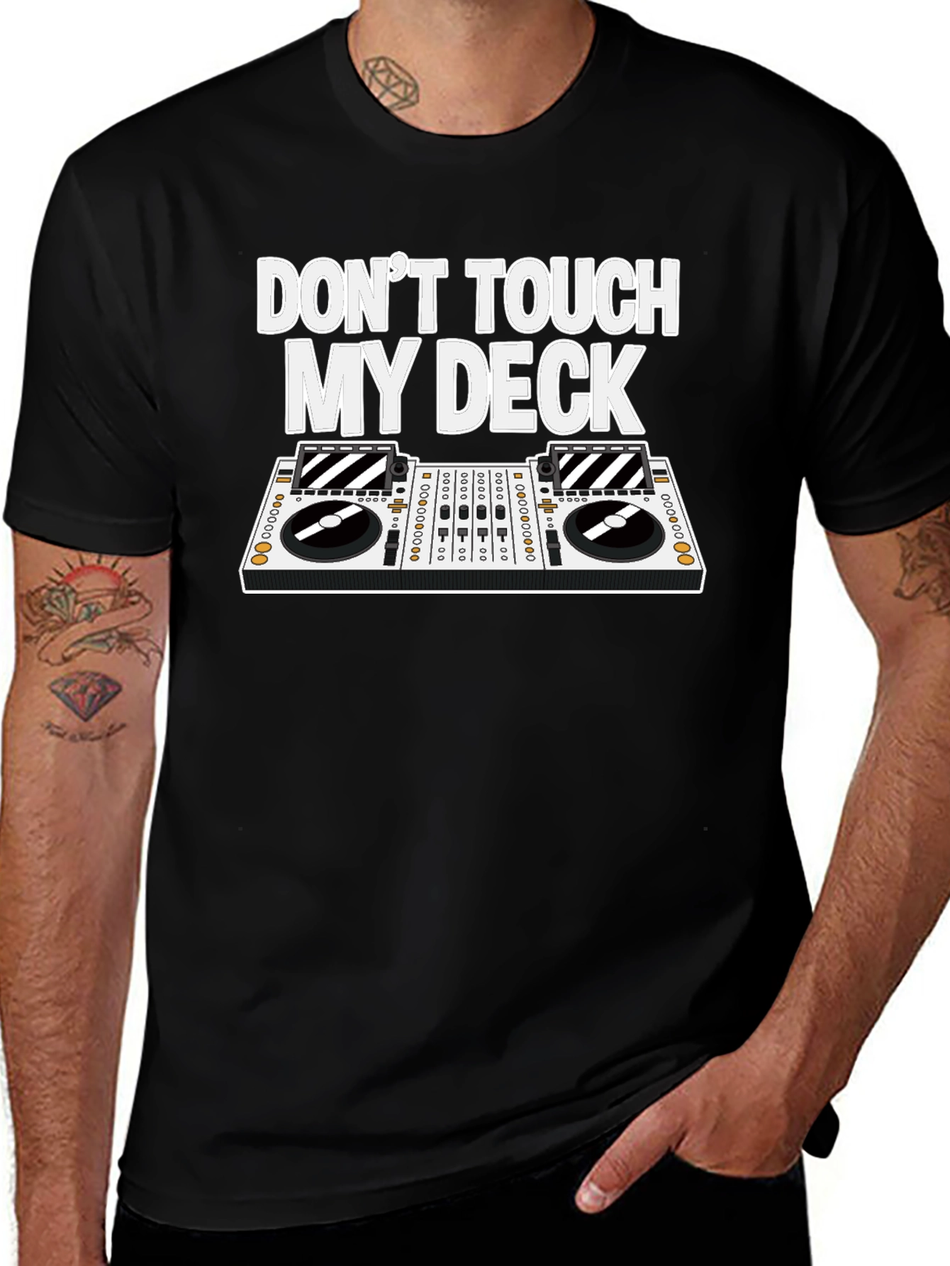 Dont Touch My Deck T-Shirt - DJ Turntable Tee