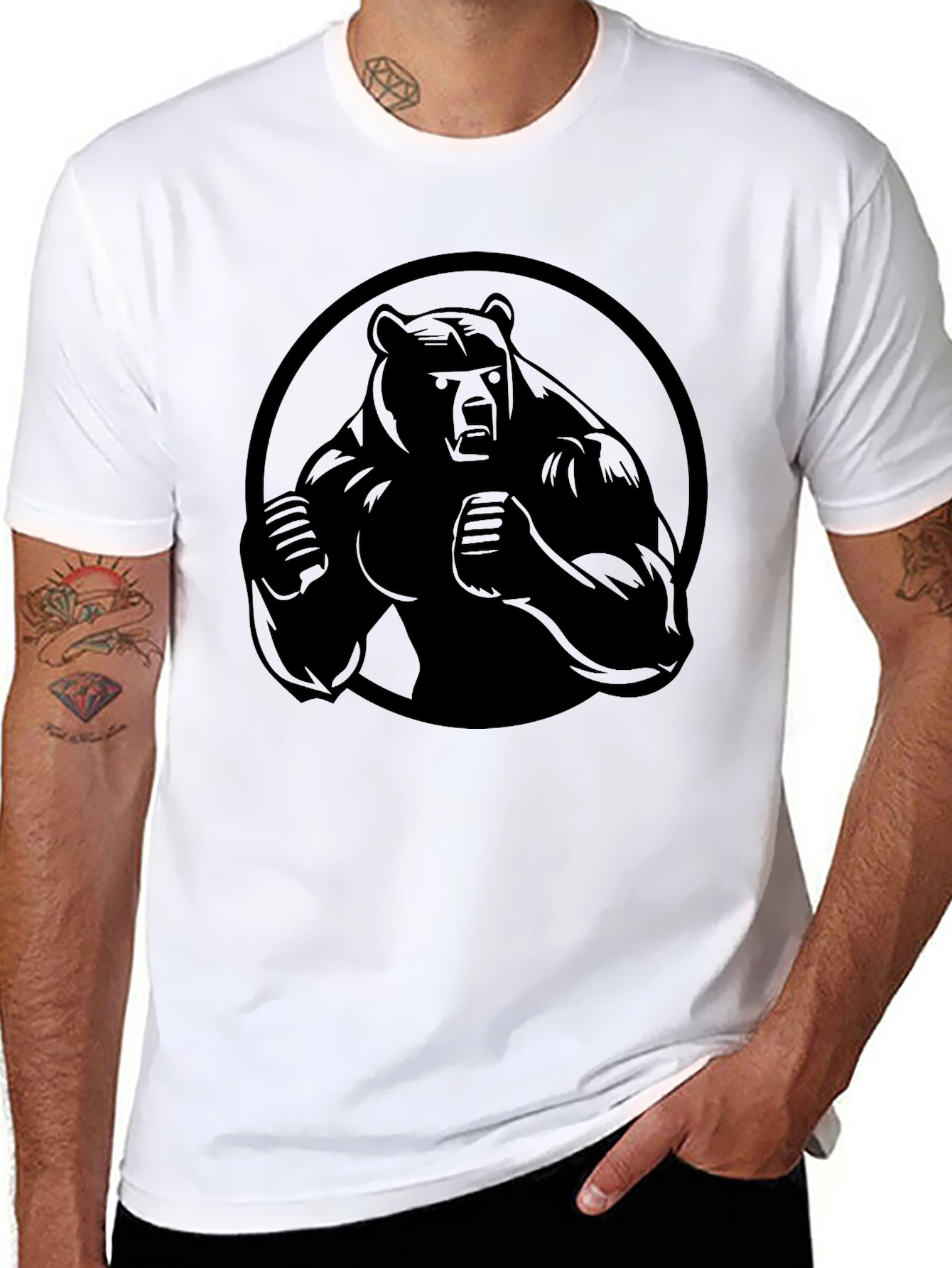 Black Bear Graphic Tee - Mens T-Shirt
