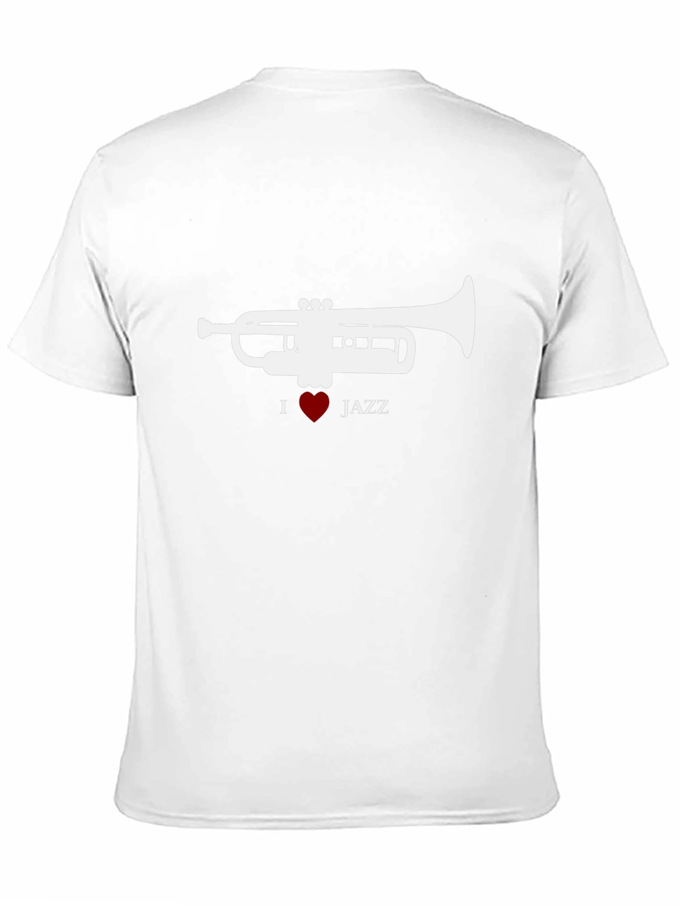I Heart Jazz Black T-Shirt - Trumpet Graphic Tee