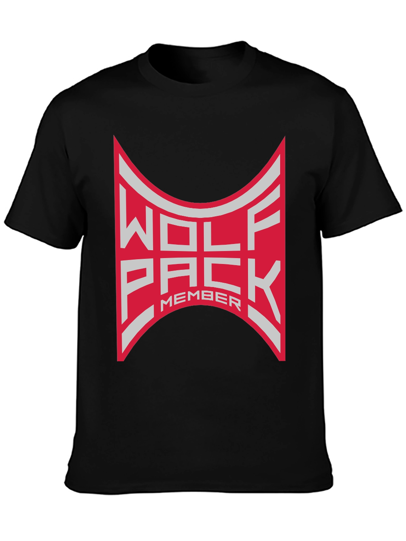 Wolf Pack Member T-Shirt - Black