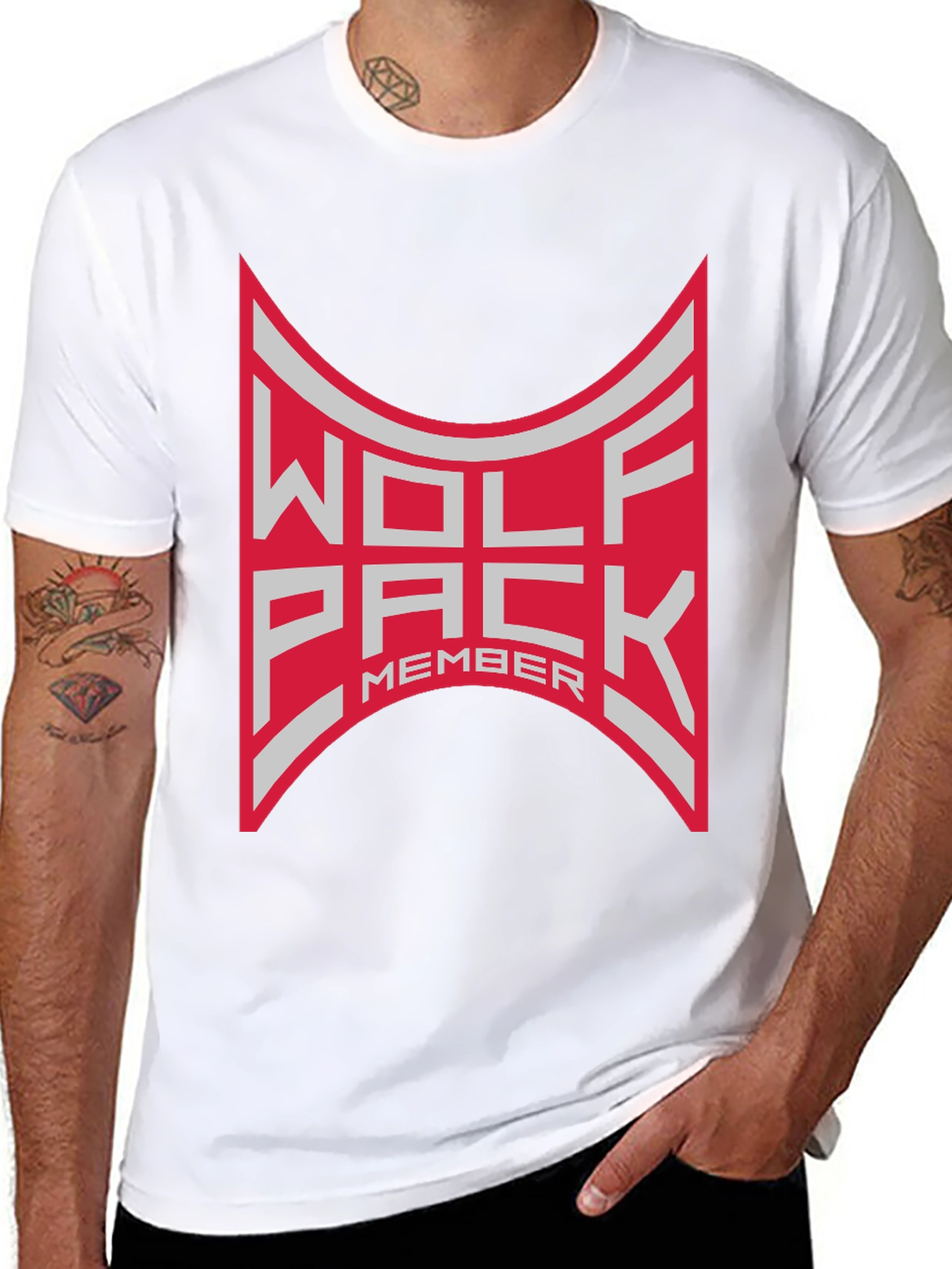 Wolf Pack Member T-Shirt - Black