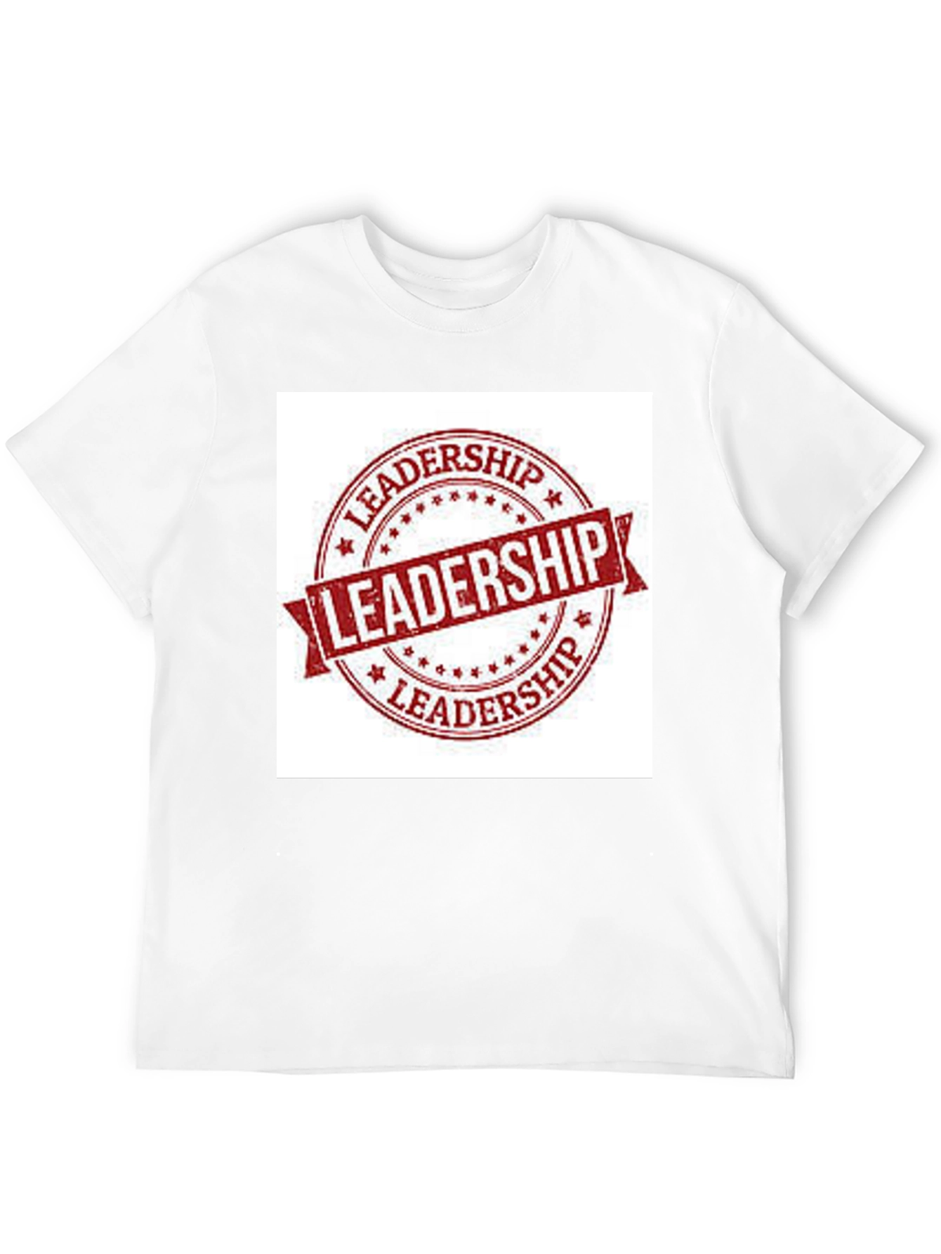 Leadership Stamp Graphic Tee - Black Cotton T-Shirt