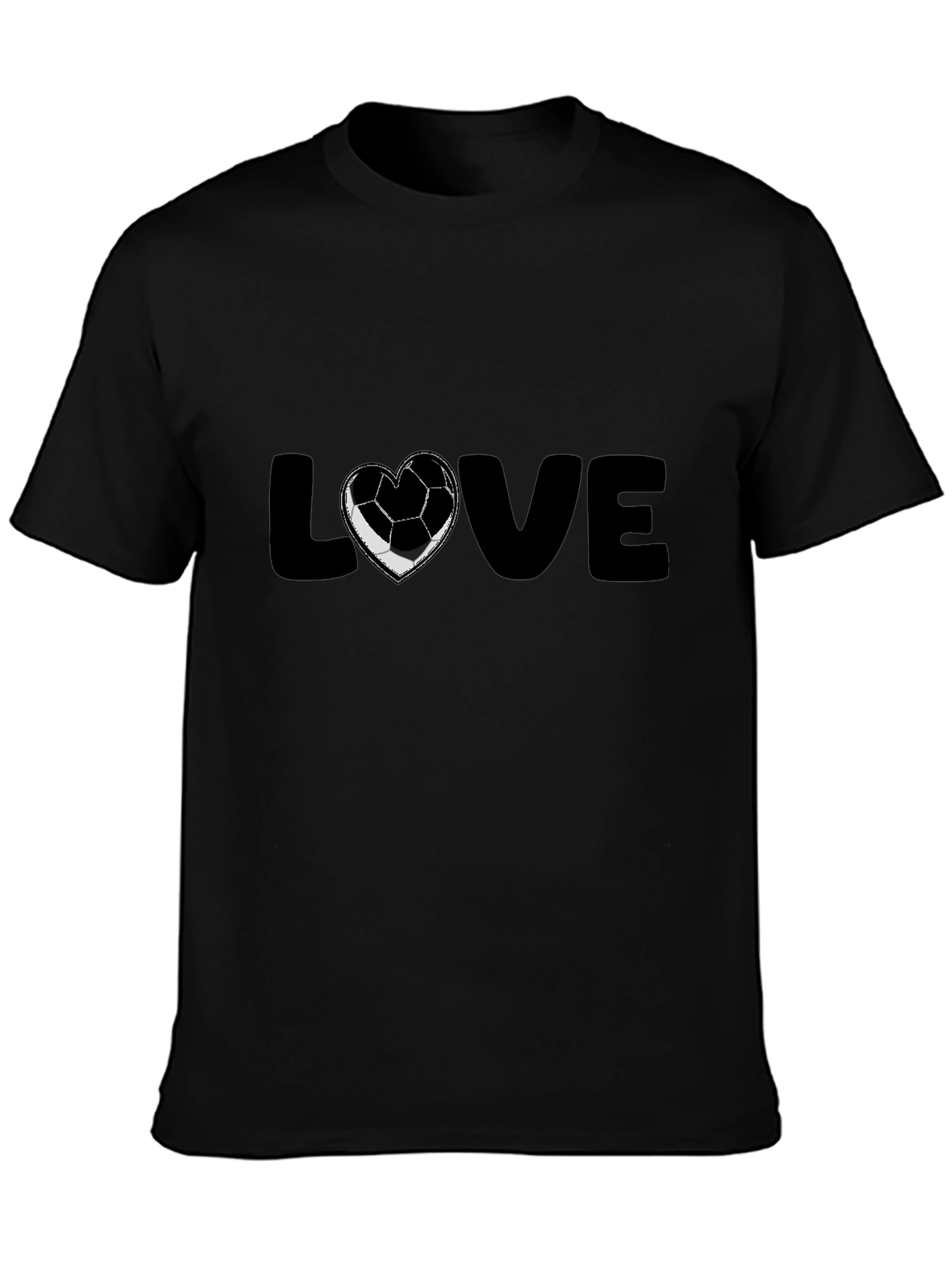 Soccer Love Black T-Shirt