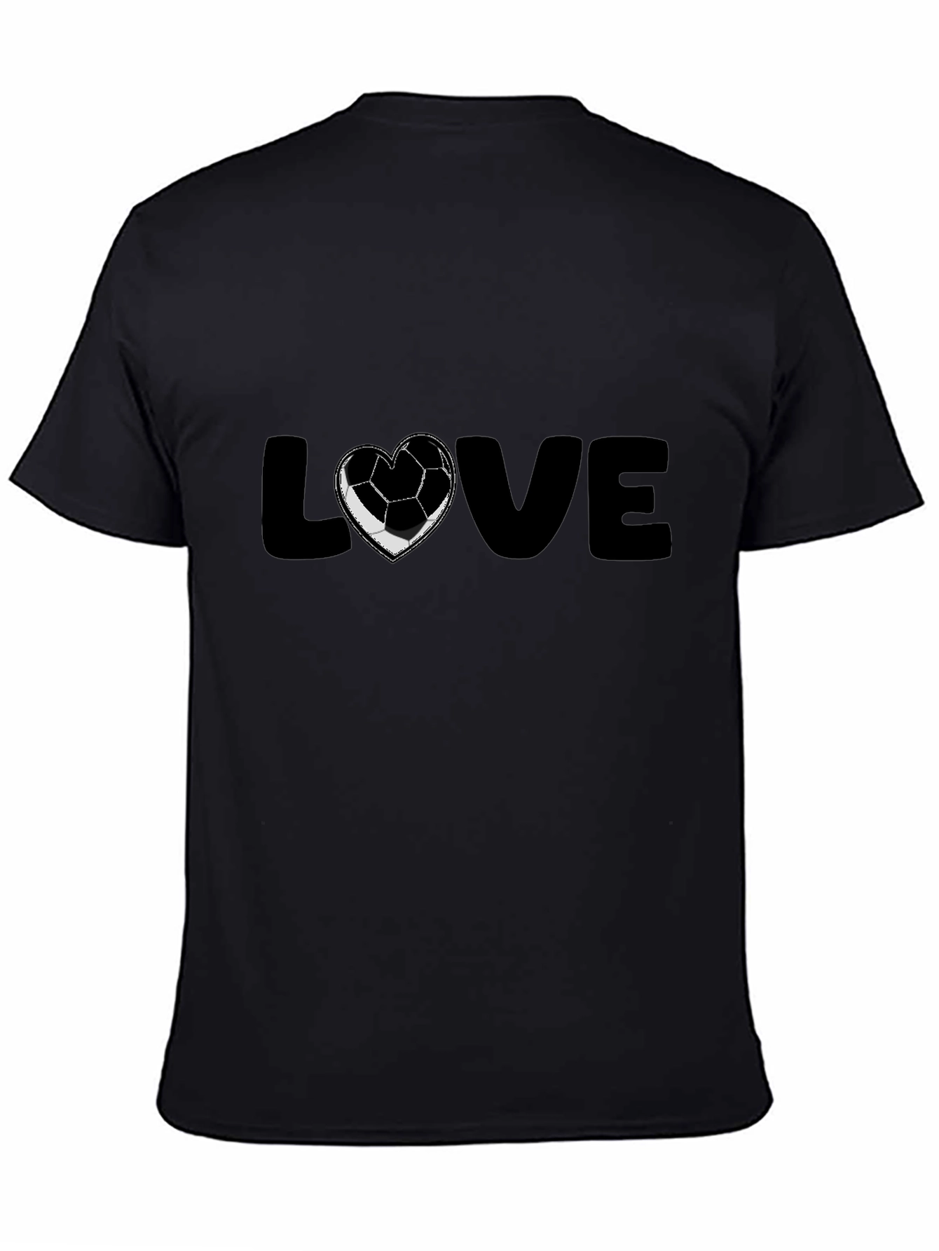 Soccer Love Black T-Shirt