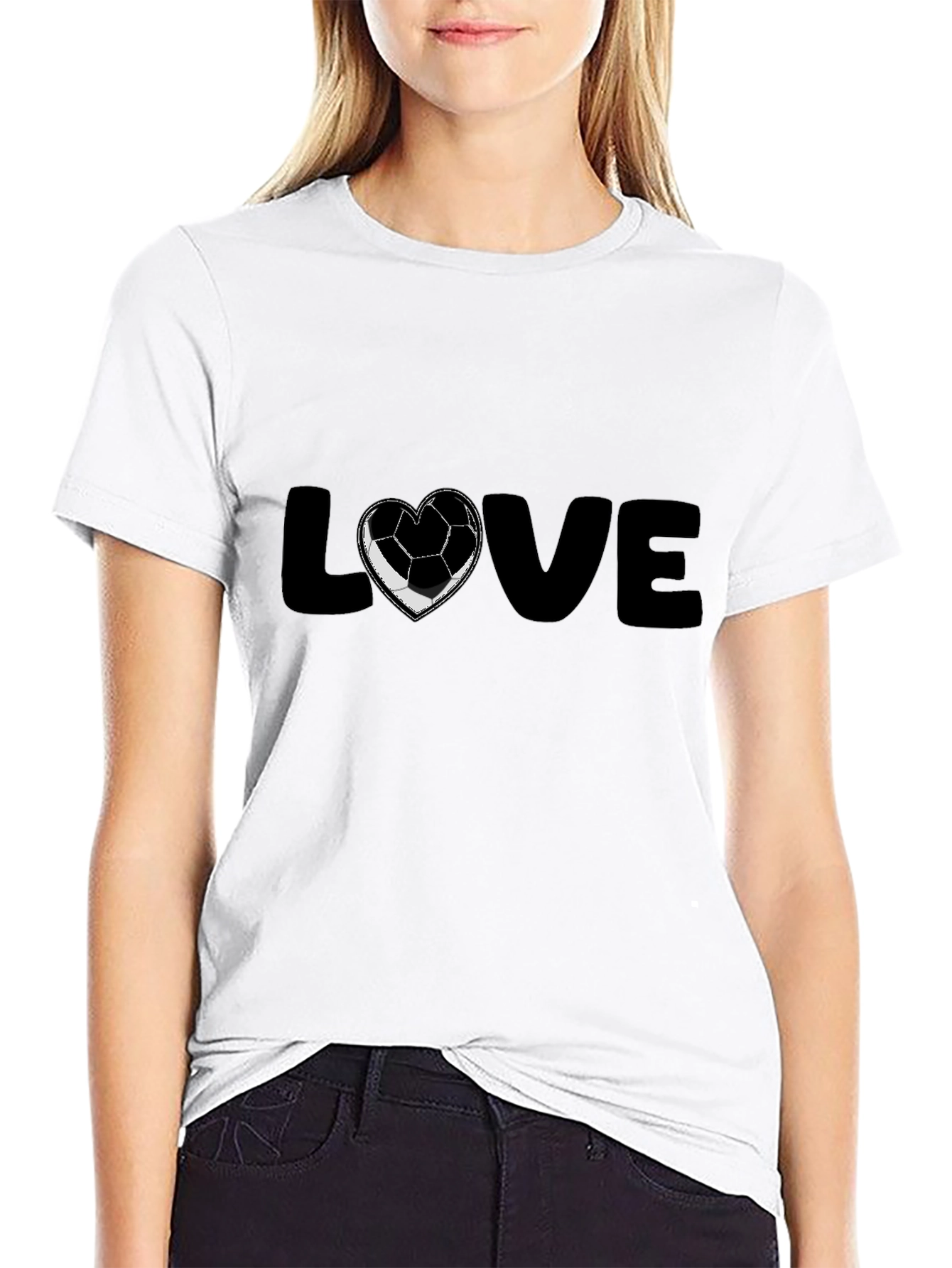 Soccer Love Black T-Shirt