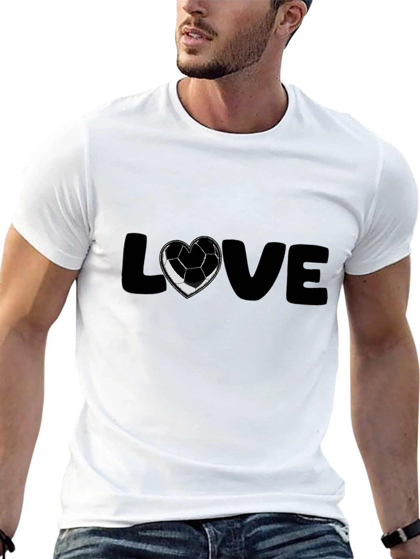 Soccer Love Black T-Shirt