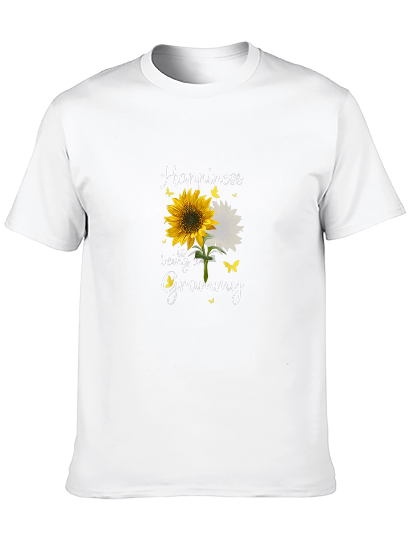 Happiness Is Being A Grammy Sunflower Graphic T-Shirt