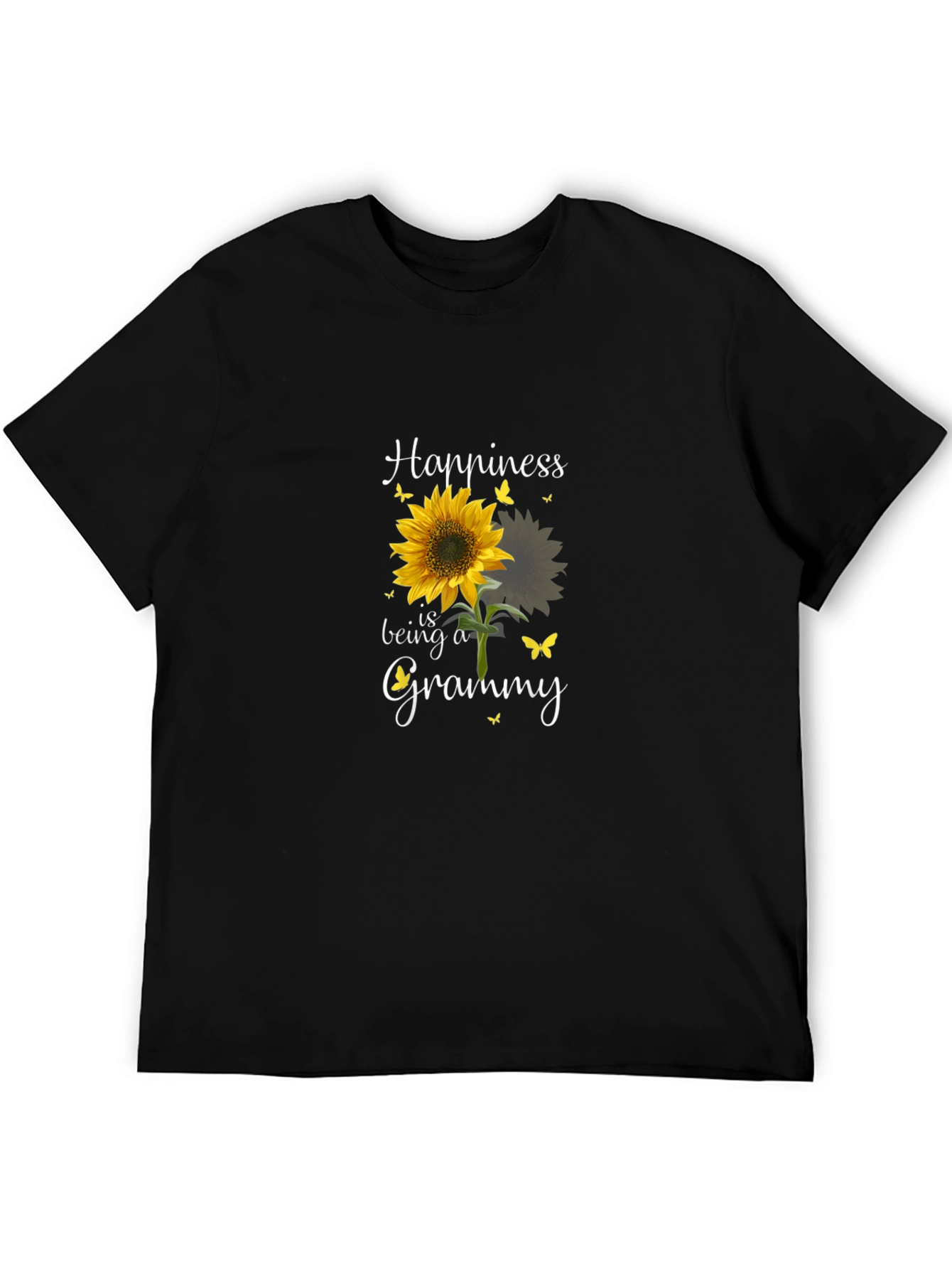 Happiness Is Being A Grammy Sunflower Graphic T-Shirt