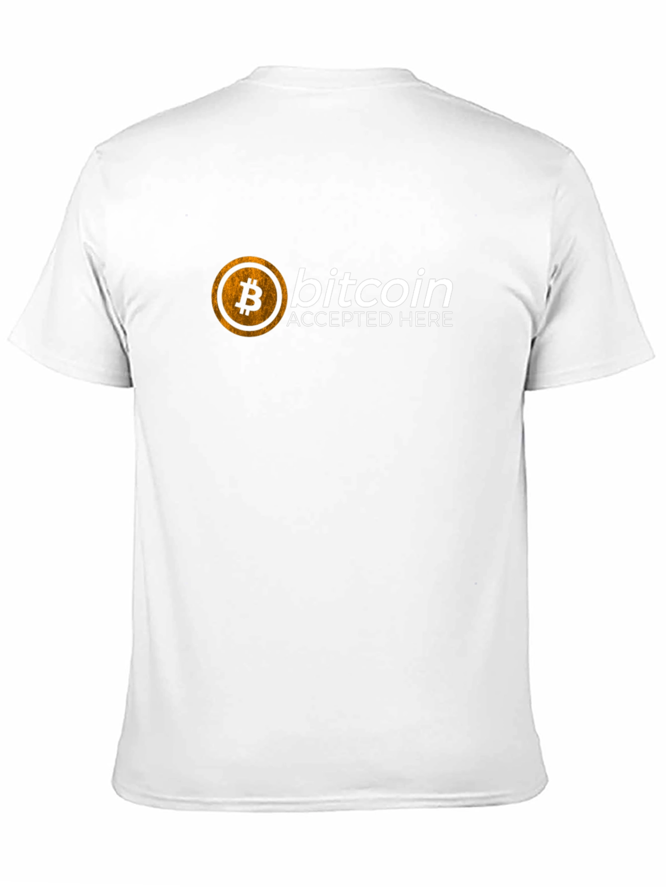 Bitcoin Accepted Here Black T-Shirt Crypto Tee