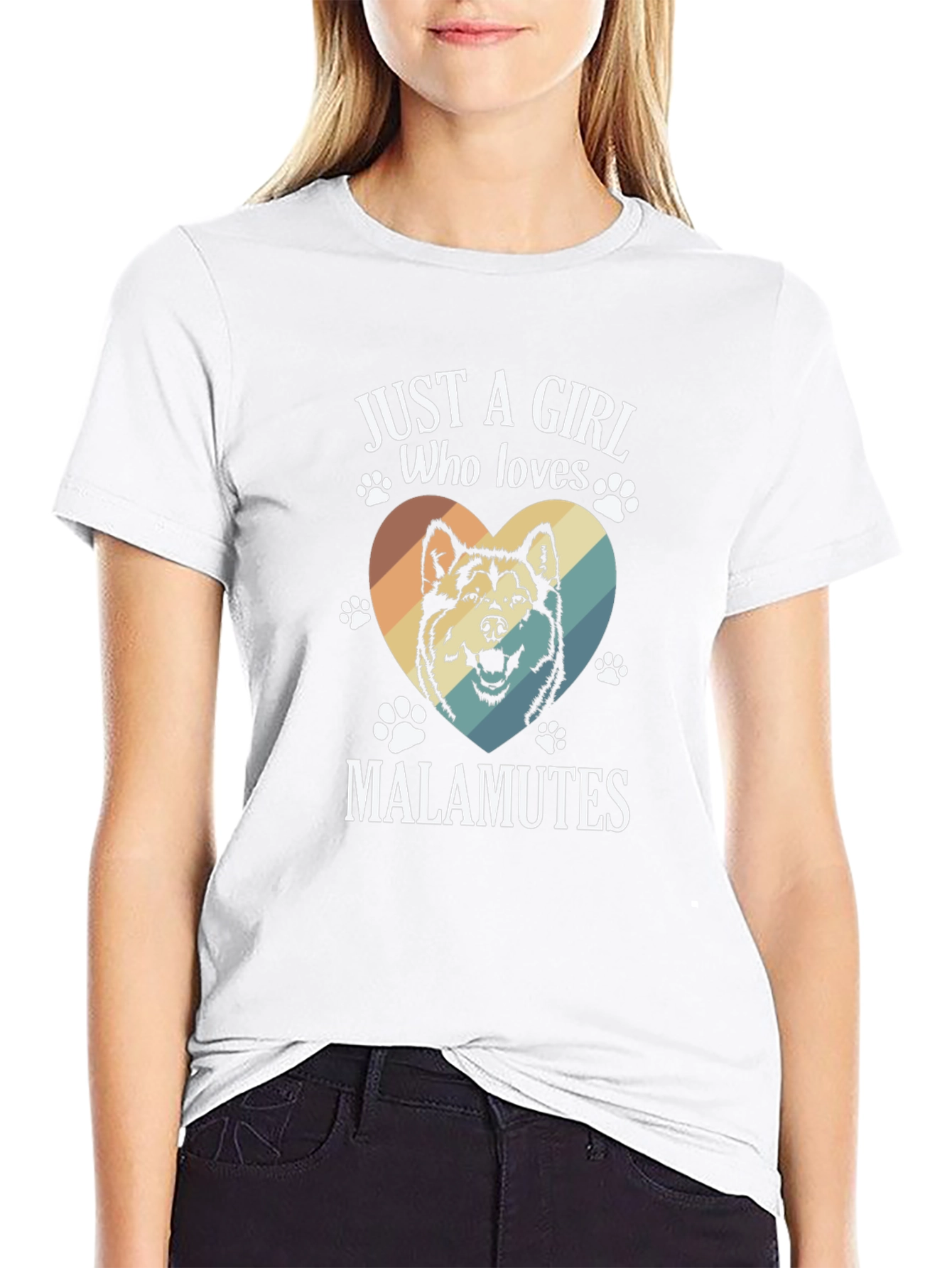 Just A Girl Who Loves Malamutes T-Shirt