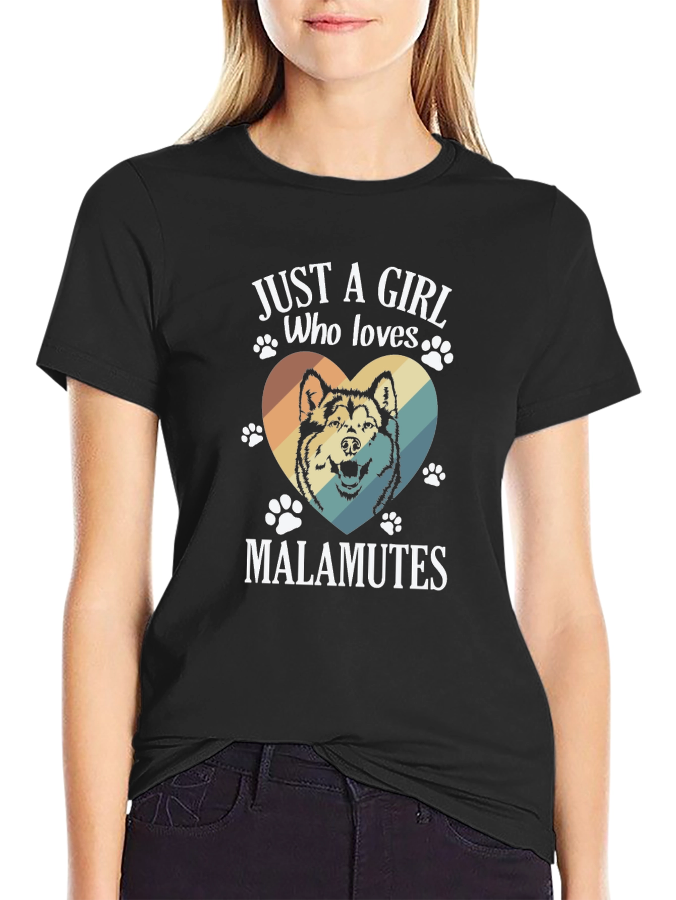 Just A Girl Who Loves Malamutes T-Shirt