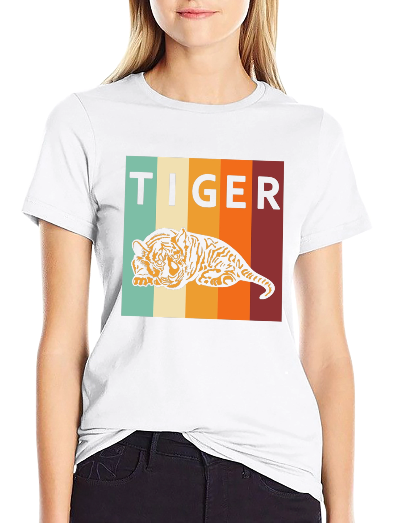 Retro Tiger Graphic Tee - Comfort Fit
