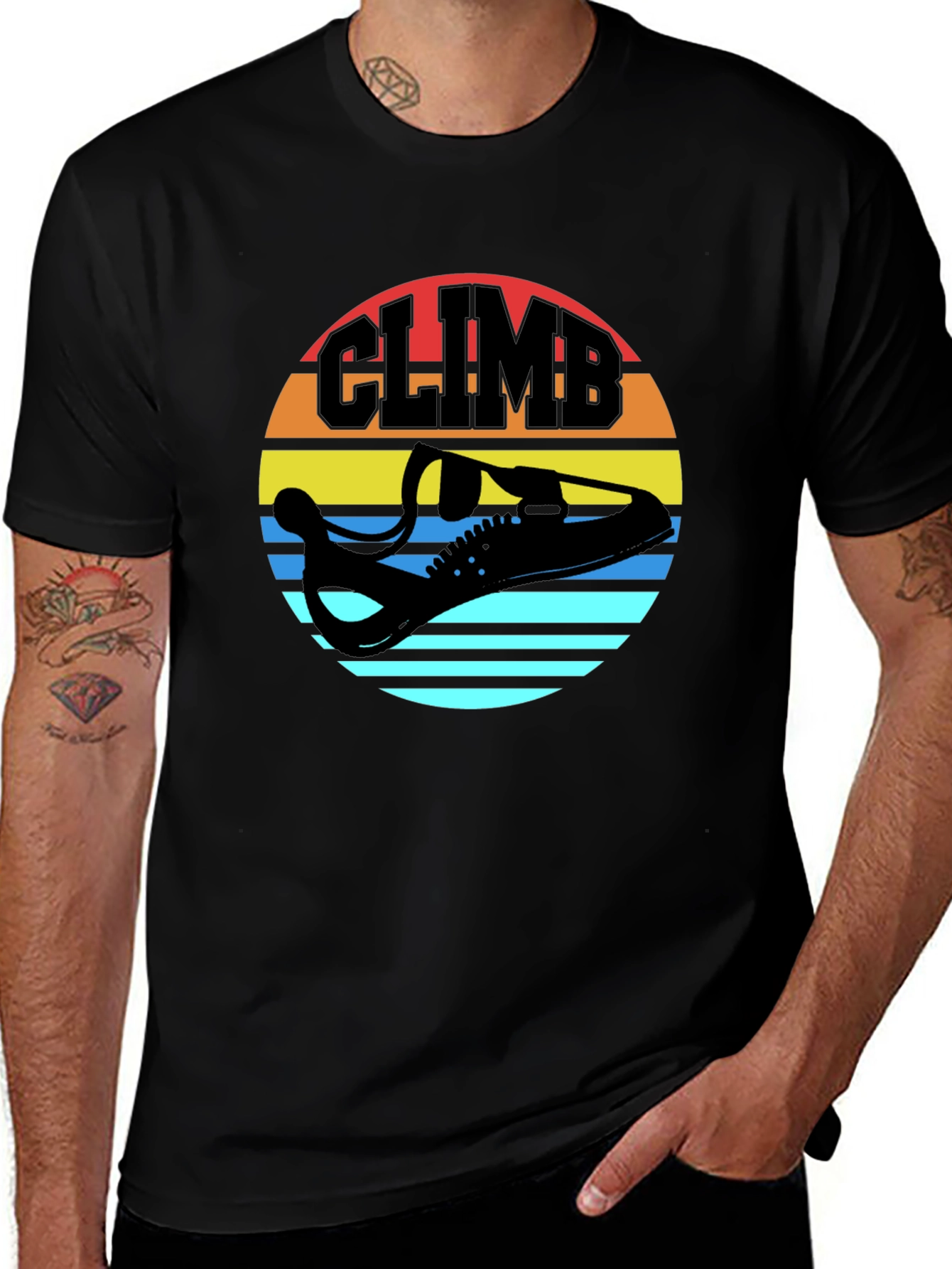 Climb Graphic Tee - Retro Style Climbing Shirt