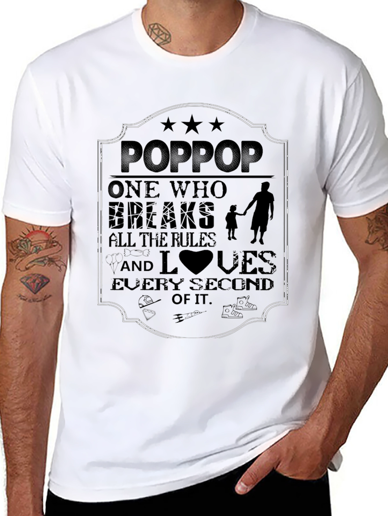 Pop Pop T-Shirt - Grandfather Love