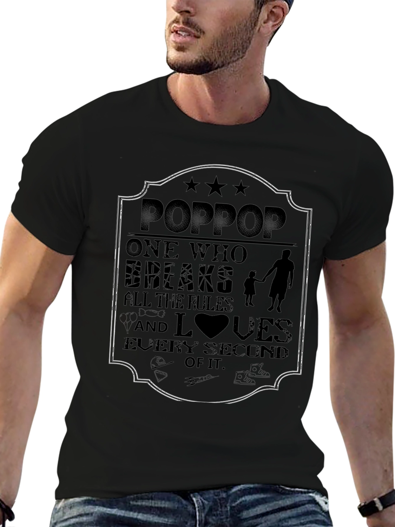 Pop Pop T-Shirt - Grandfather Love