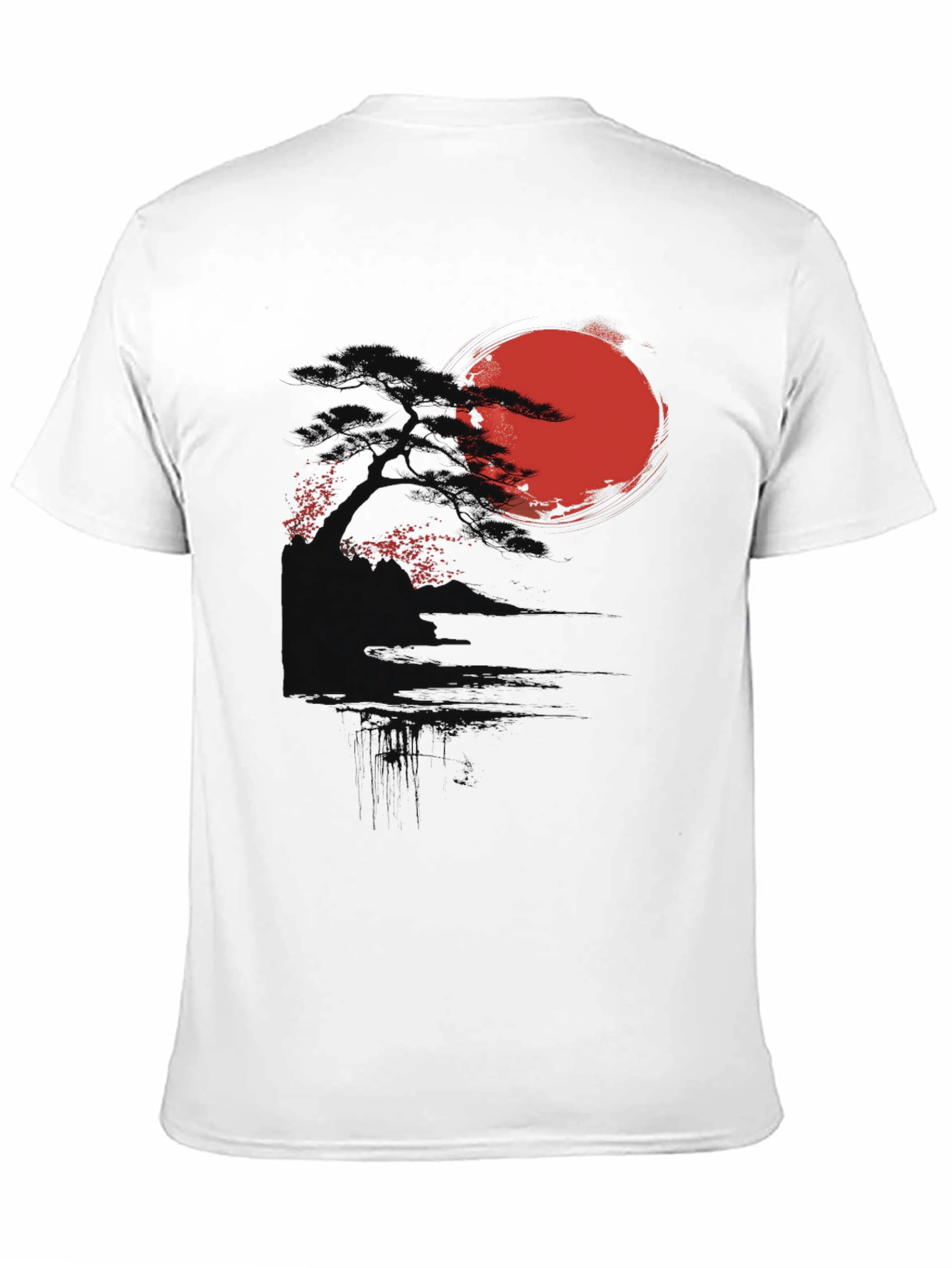 Rising Sun Graphic Tee - Black Cotton Blend