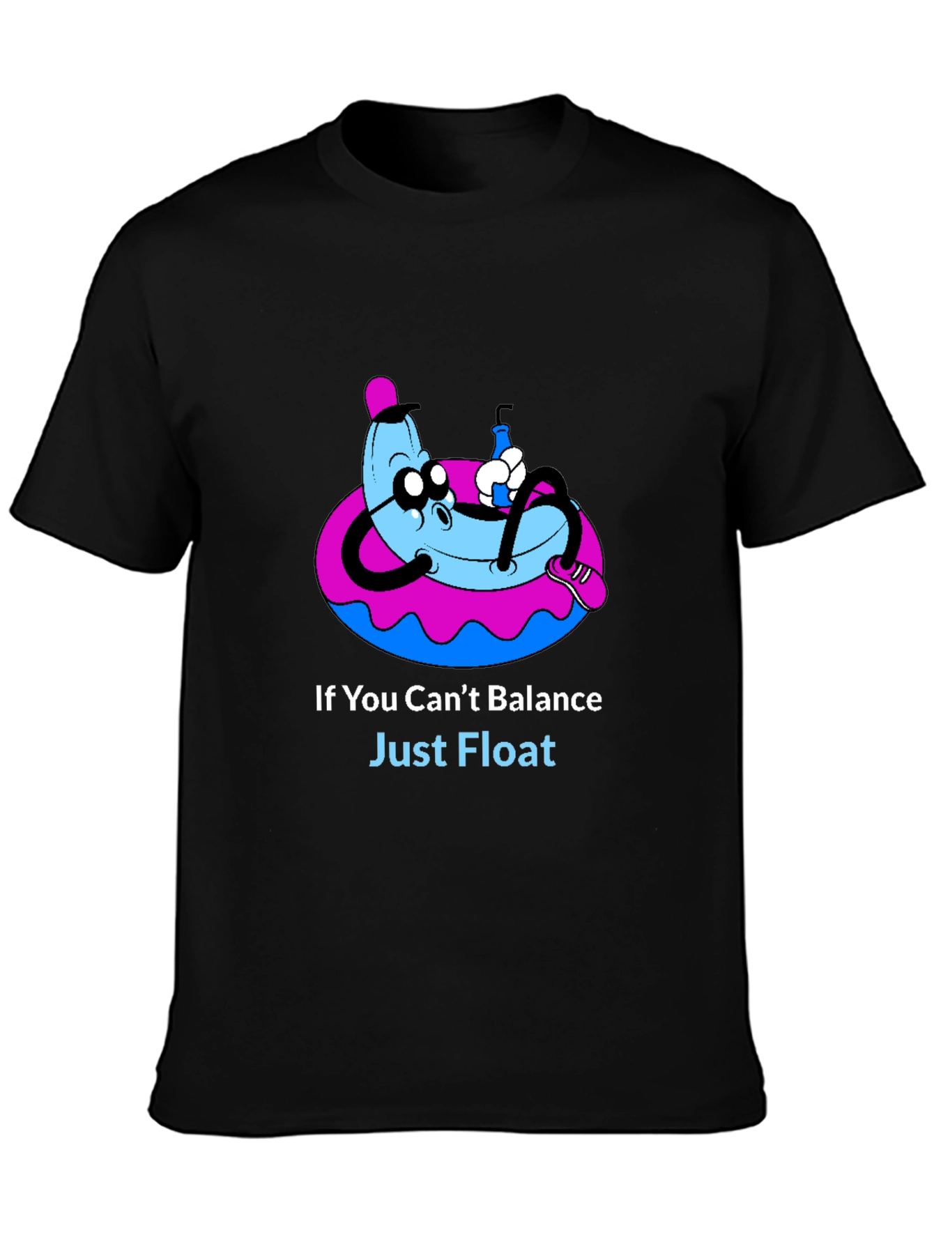 Funny Banana Float T-Shirt - Just Float Graphic Tee