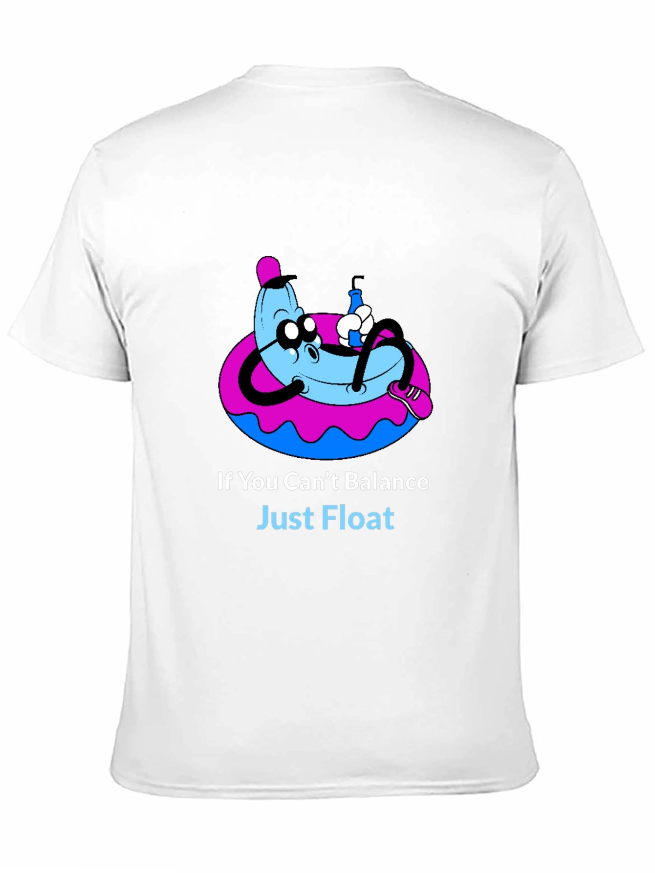 Funny Banana Float T-Shirt - Just Float Graphic Tee
