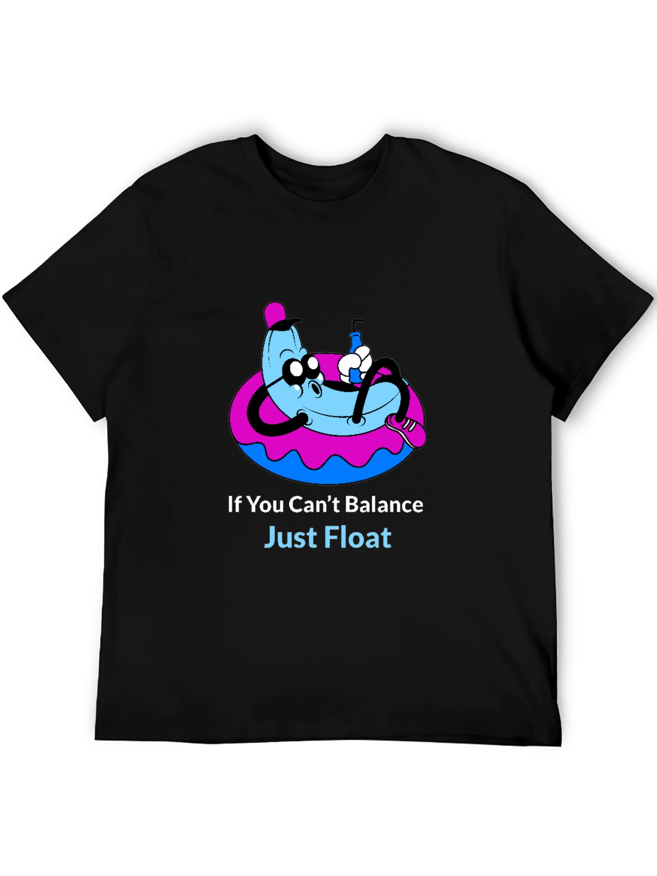Funny Banana Float T-Shirt - Just Float Graphic Tee