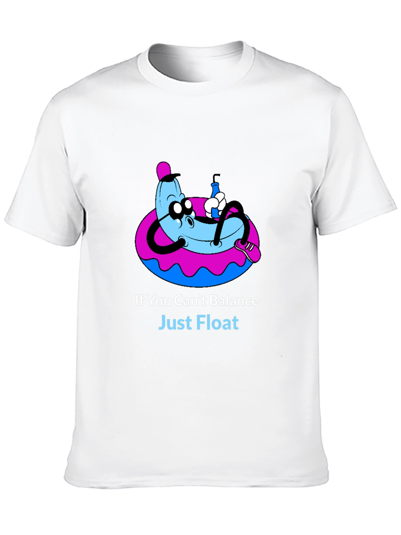 Funny Banana Float T-Shirt - Just Float Graphic Tee