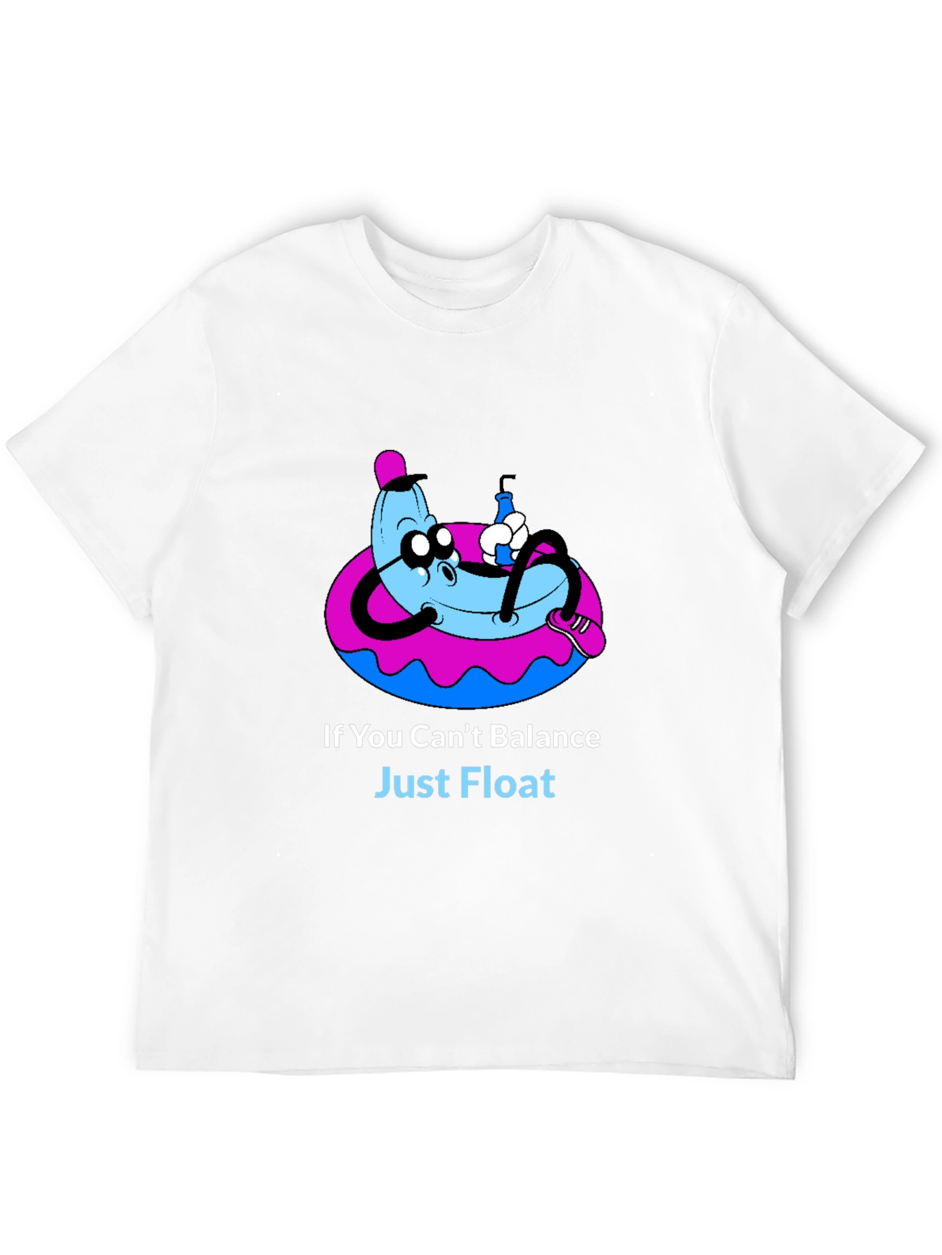 Funny Banana Float T-Shirt - Just Float Graphic Tee