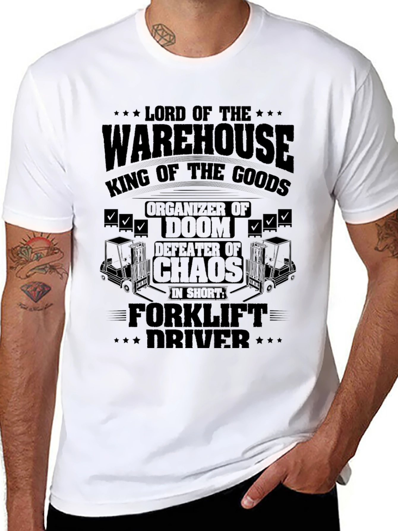 Warehouse Lord Forklift Driver Graphic Tee