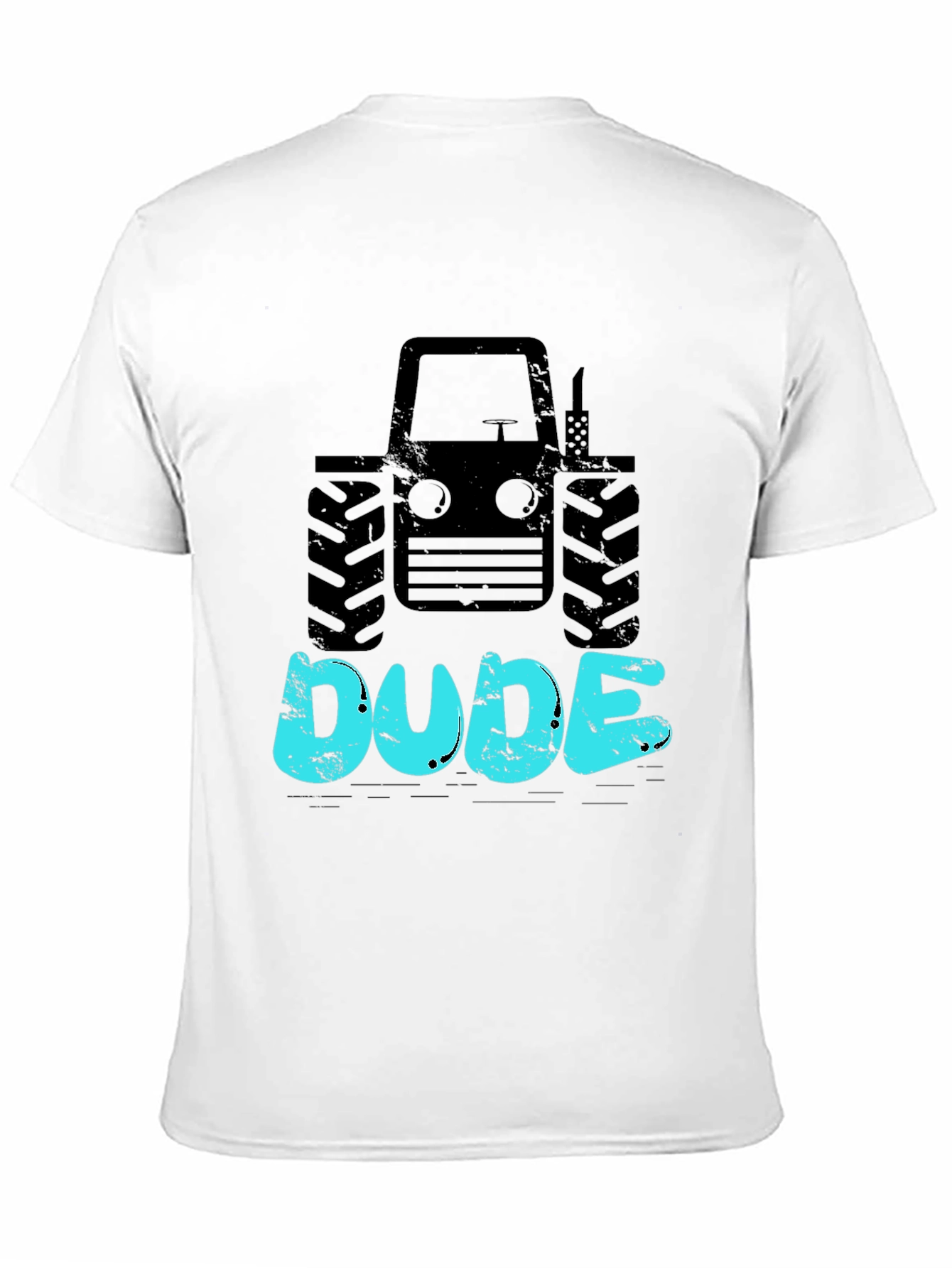 Tractor Dude Graphic Tee - Black Cotton T-Shirt