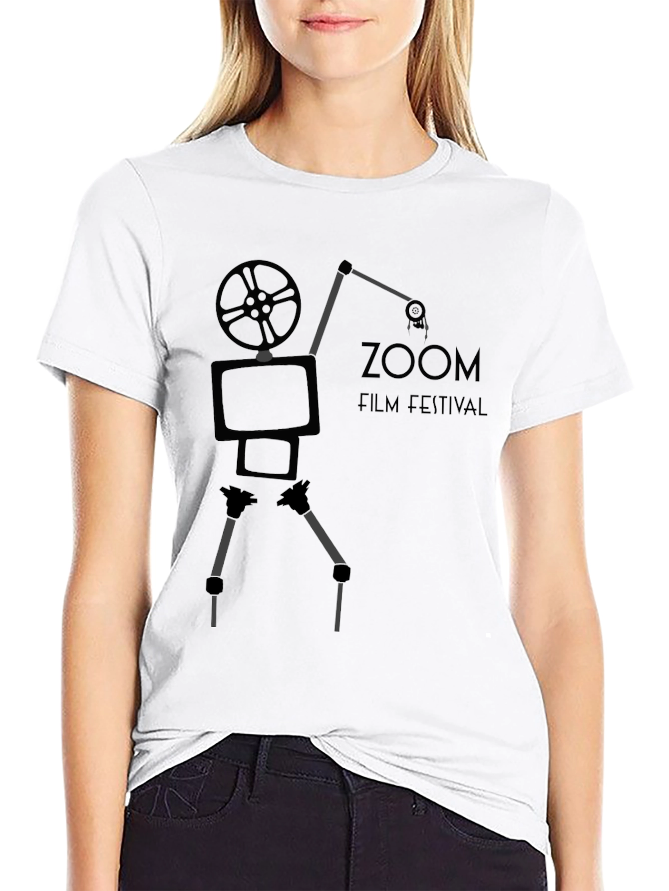 Zoom Film Festival Graphic T-Shirt - Black