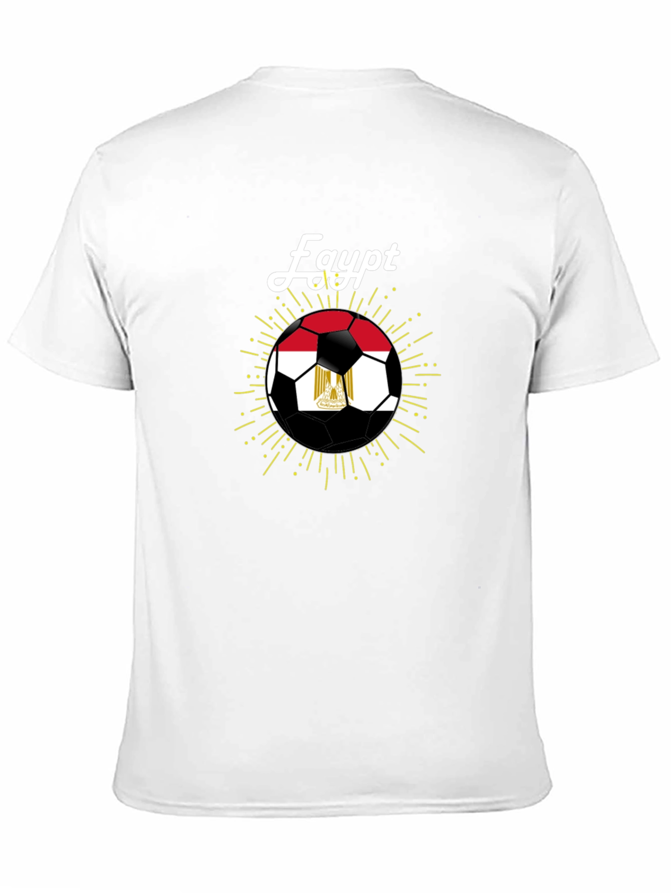 Egypt Soccer Fan T-Shirt - Black Cotton Blend