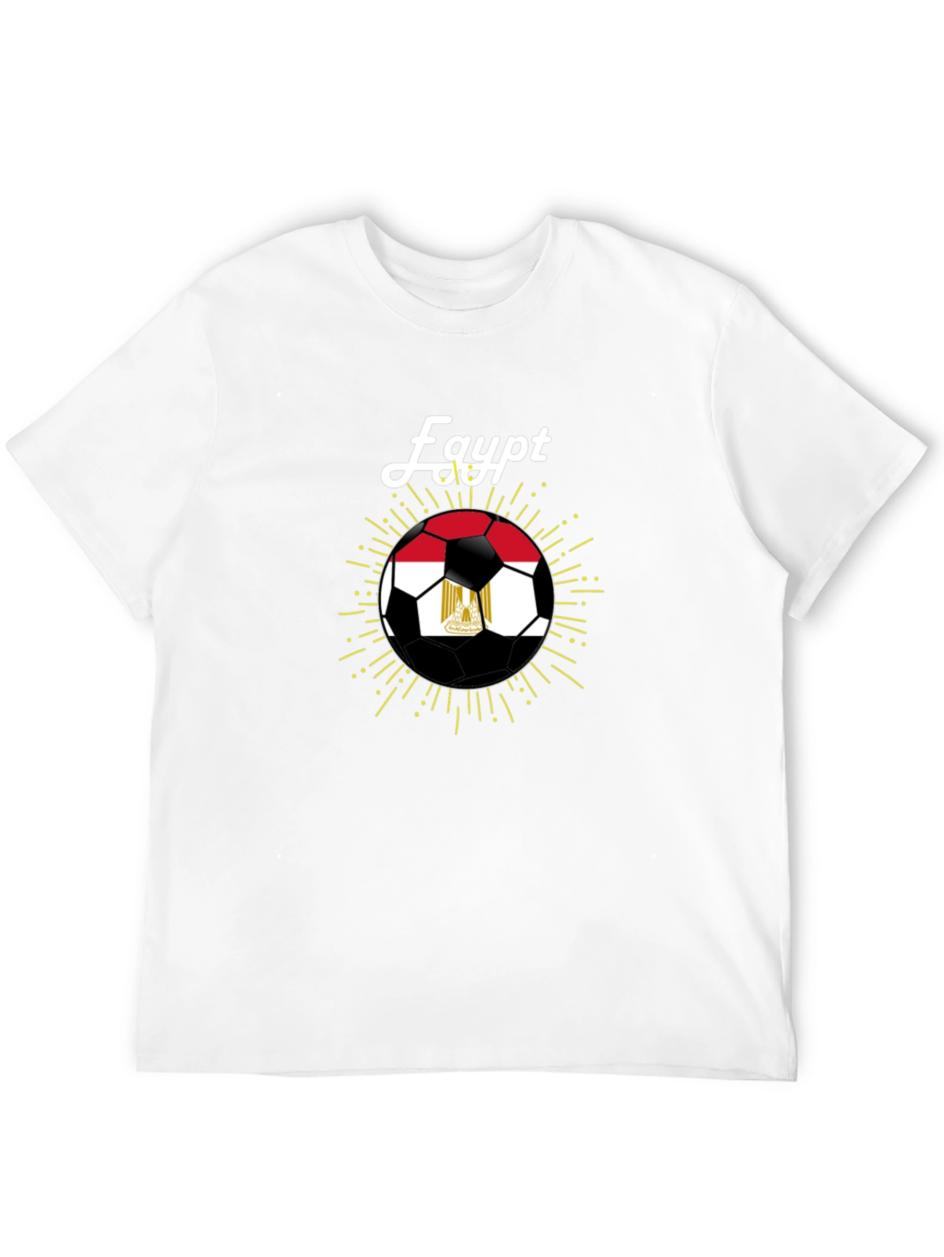 Egypt Soccer Fan T-Shirt - Black Cotton Blend