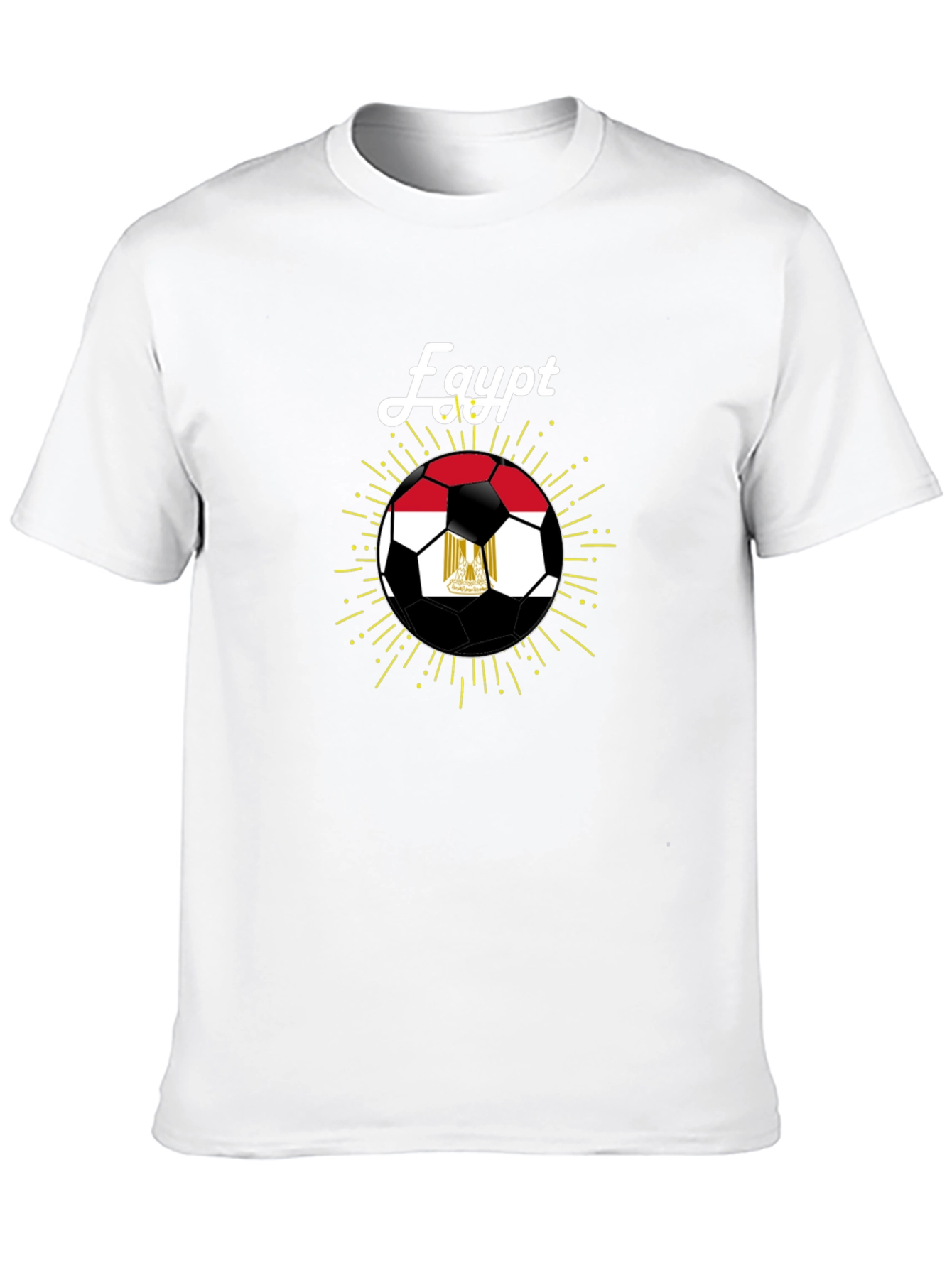 Egypt Soccer Fan T-Shirt - Black Cotton Blend