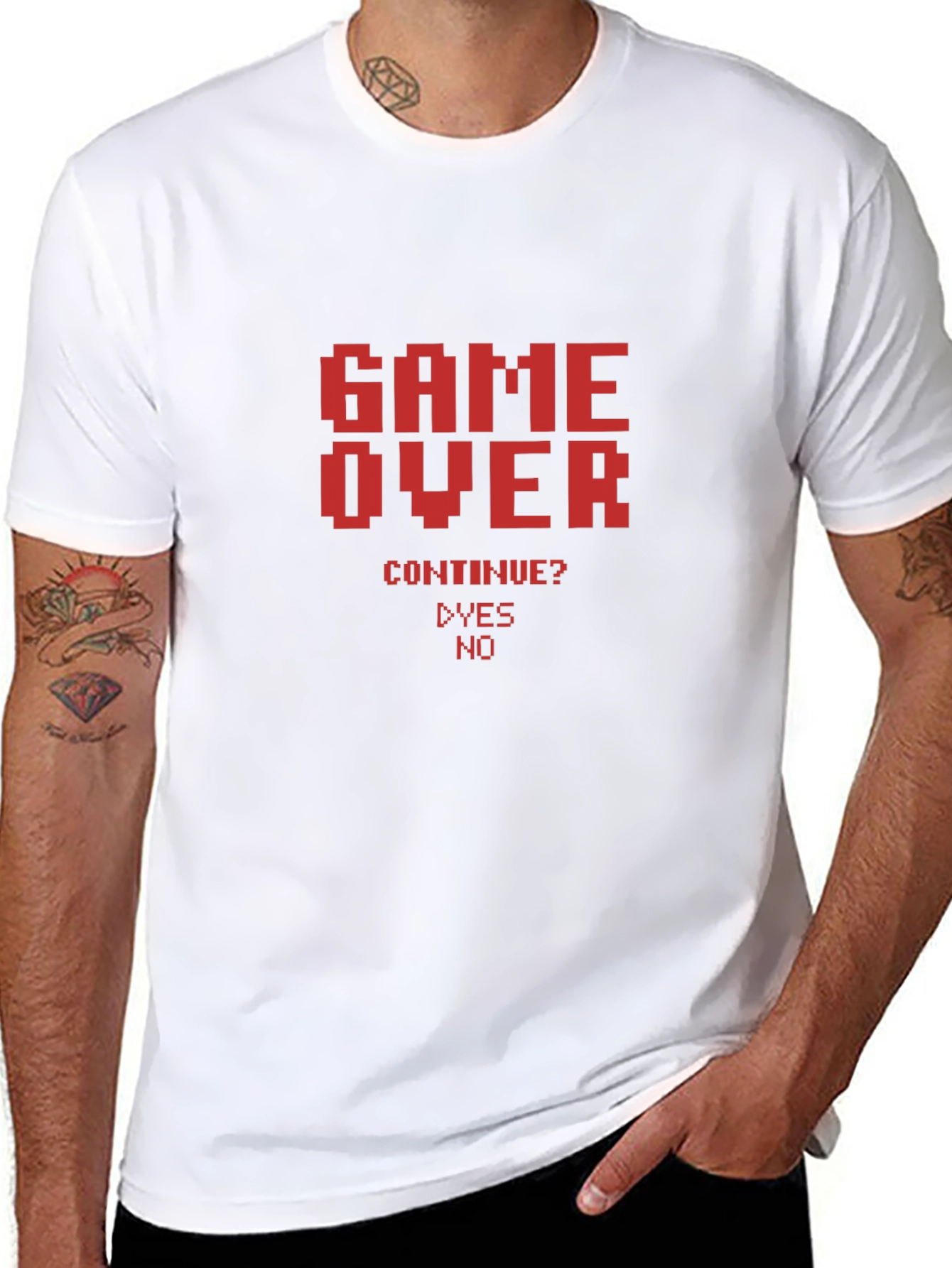 Game Over T-Shirt - Retro Gamer Style